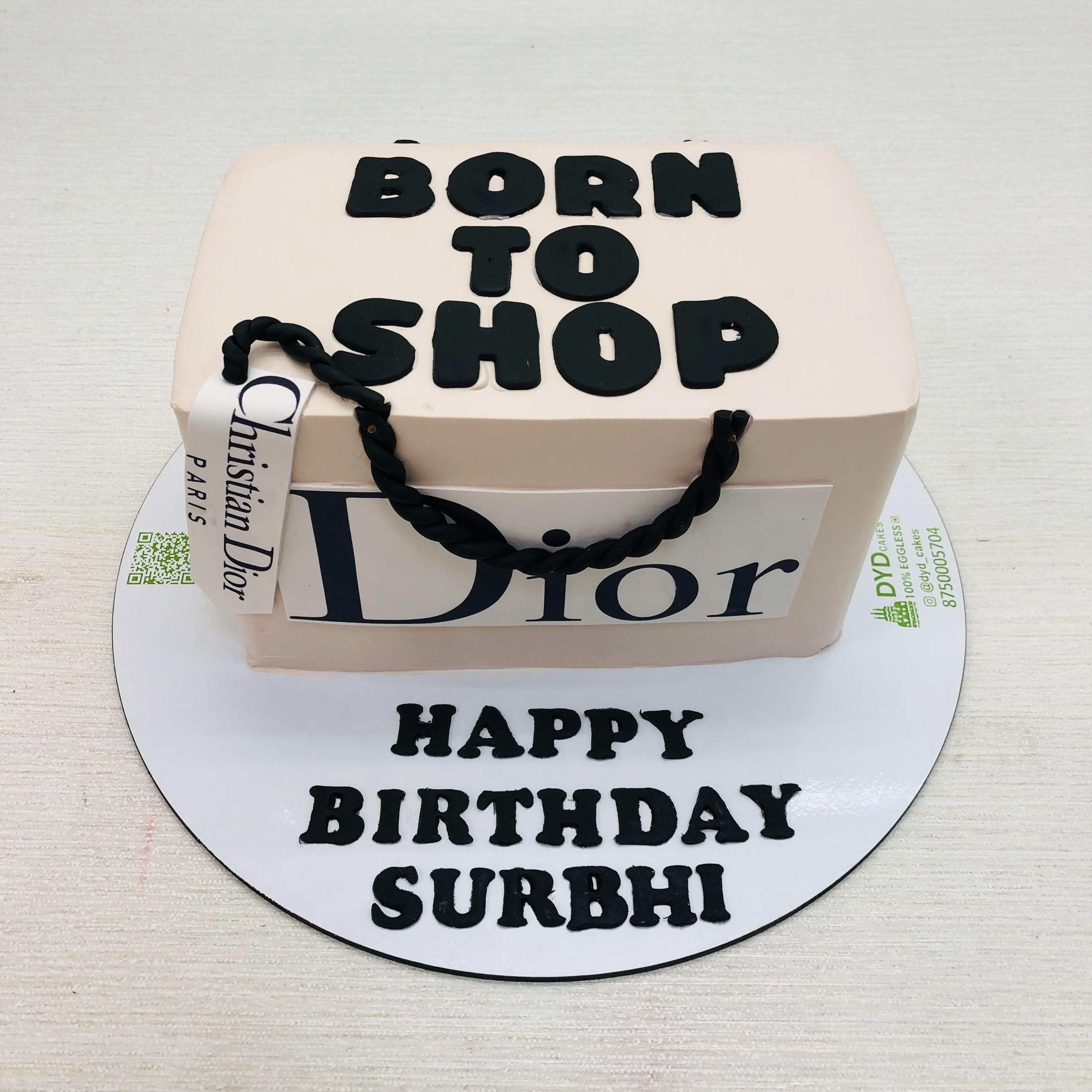 Born To Shop dior Theme Cake