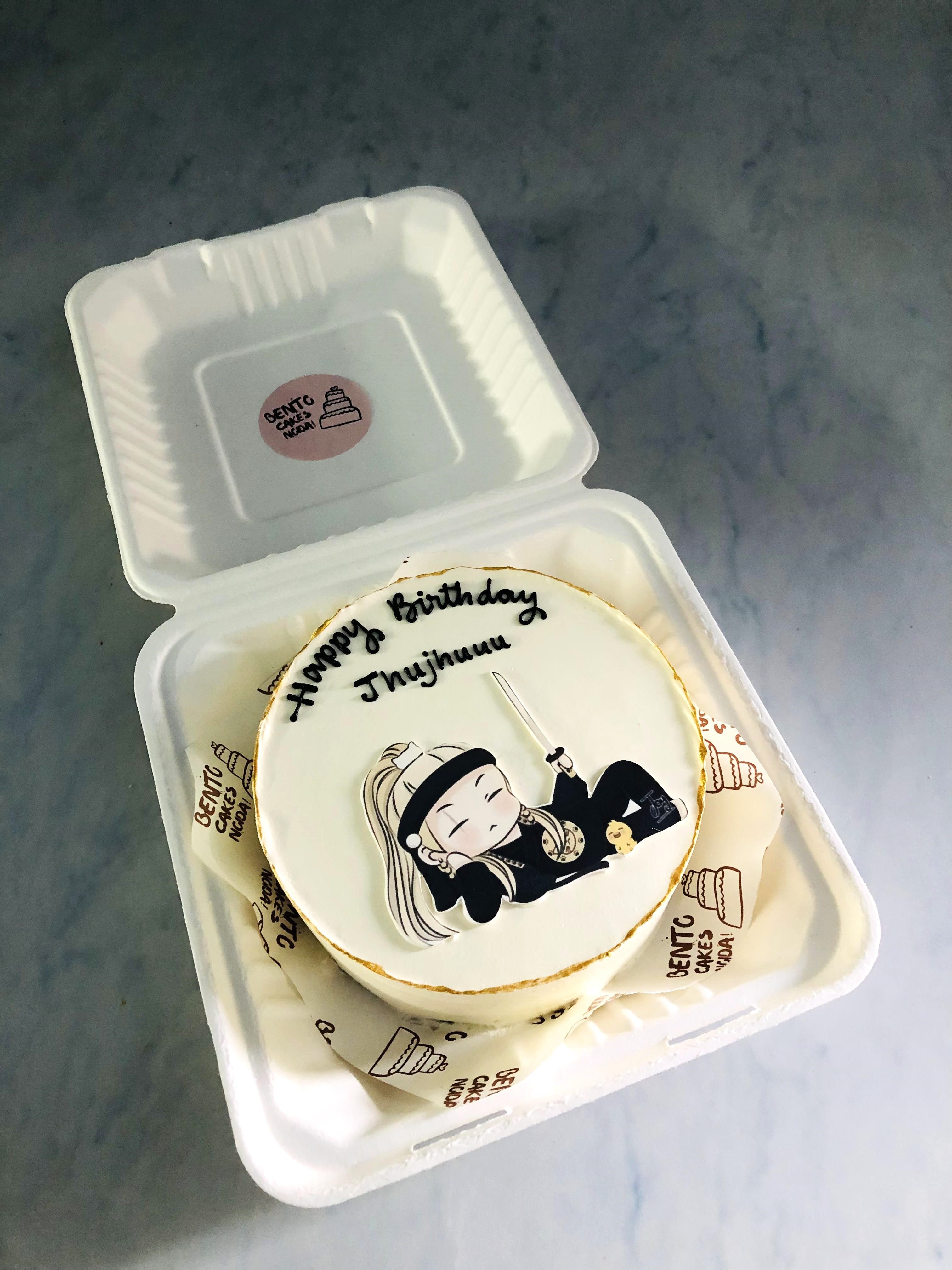 Cartoon Girl Bento Cake