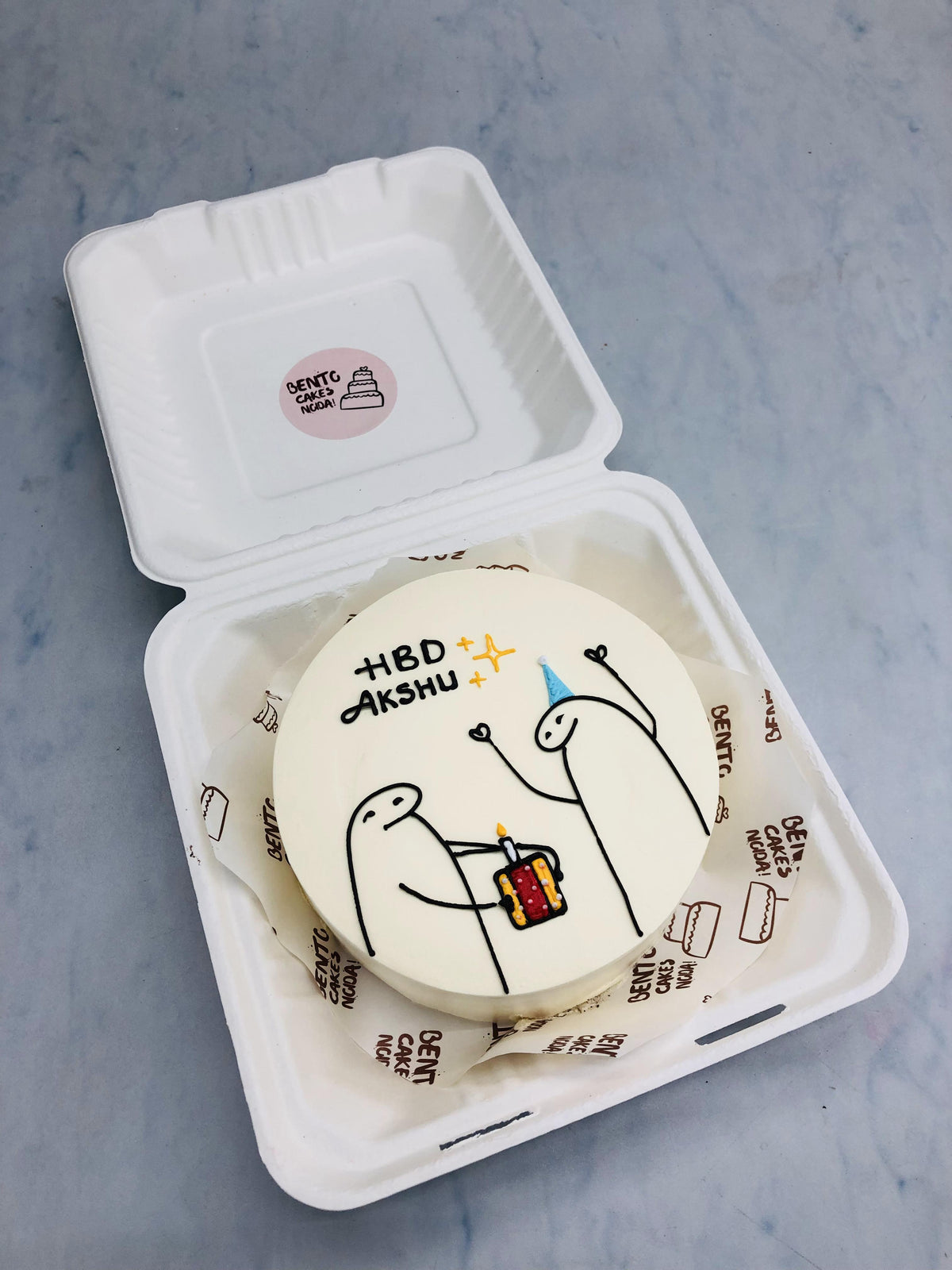 Mimi's Birthday Theme Bento Cake