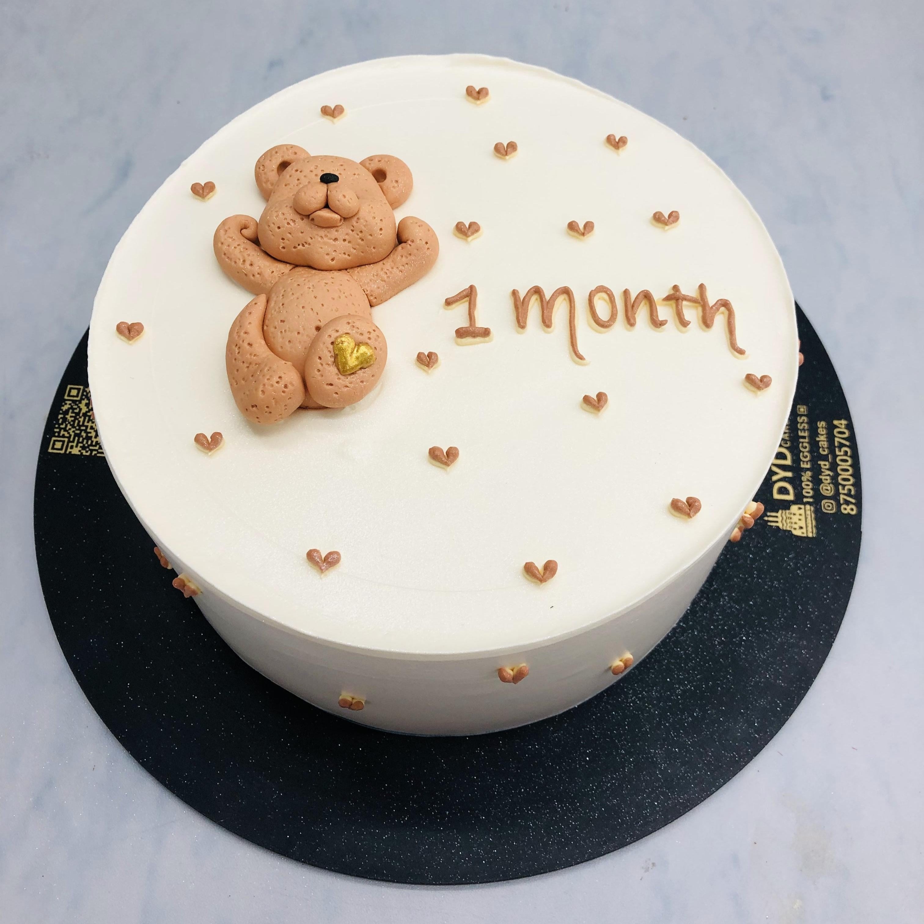 Cute Teddy Theme Baby Cake