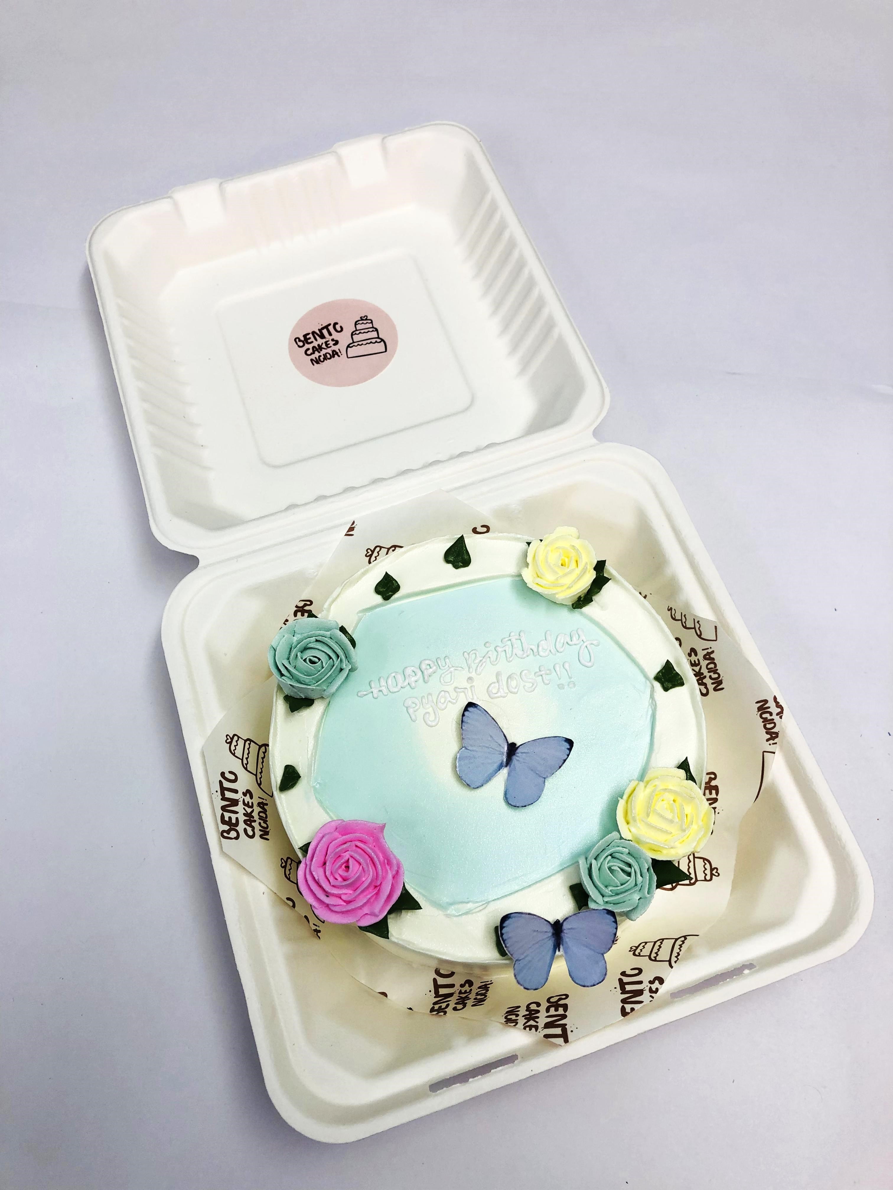Colorful Floral Theme Bento Cake