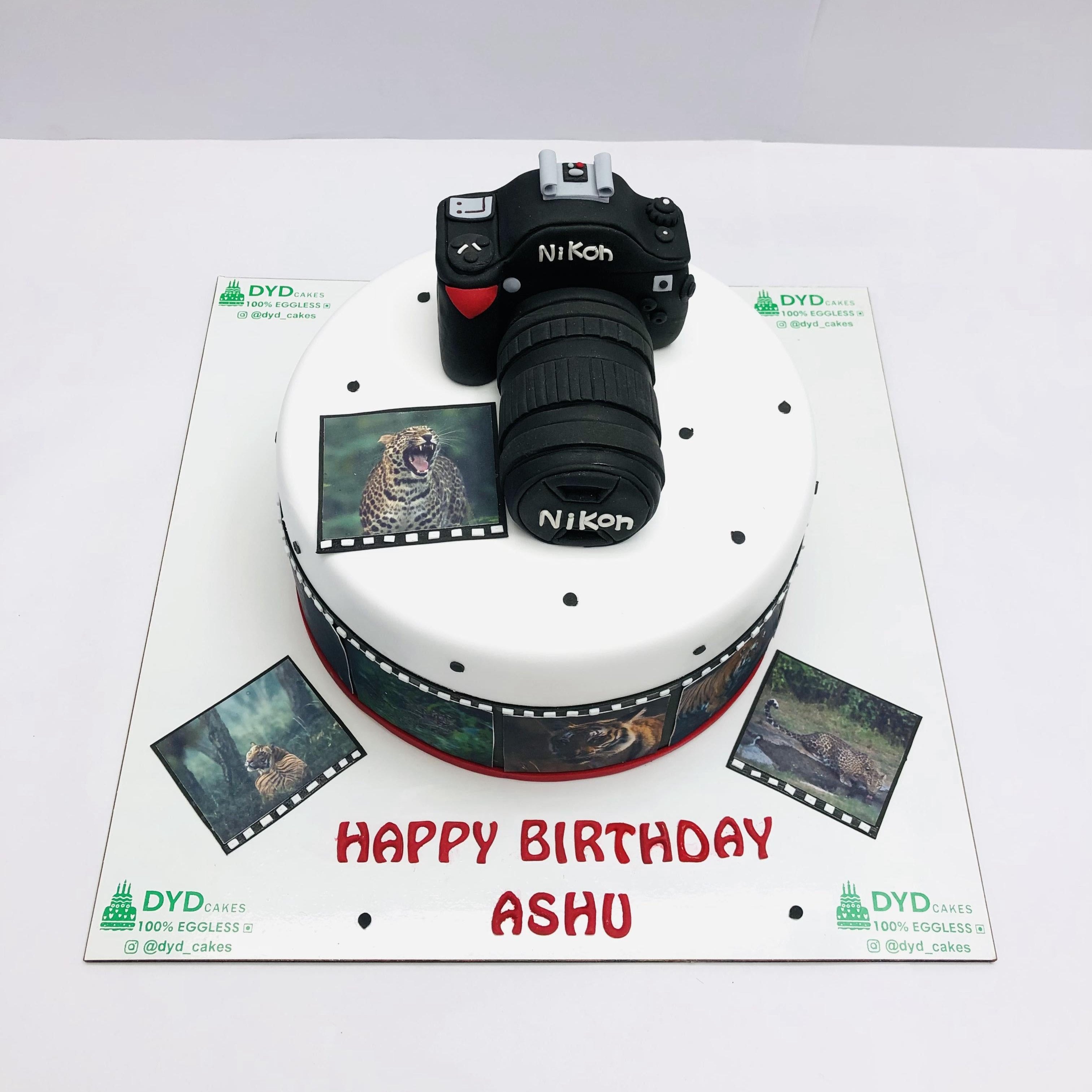 Photography Camera Theme Cake