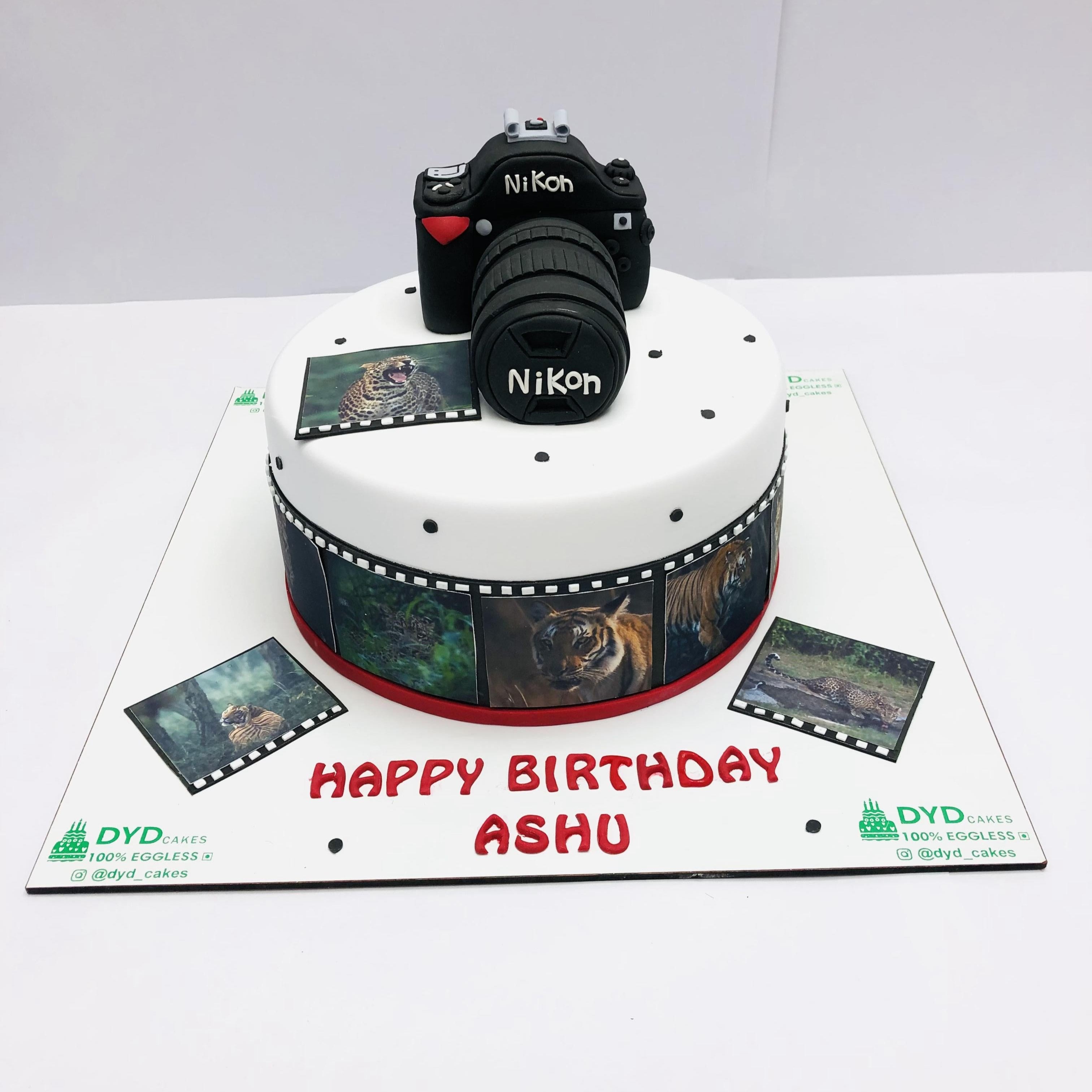 Photography Camera Theme Cake