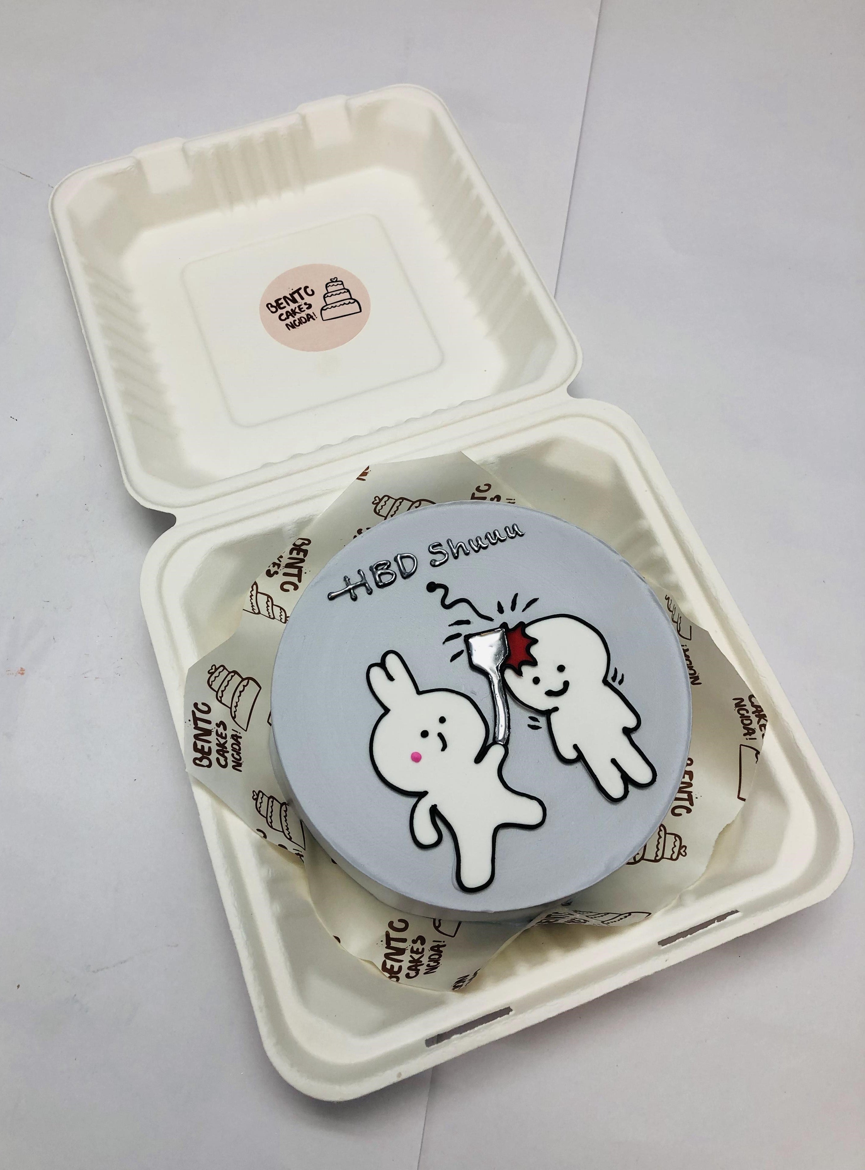 Fighting Couple Theme Bento Cake