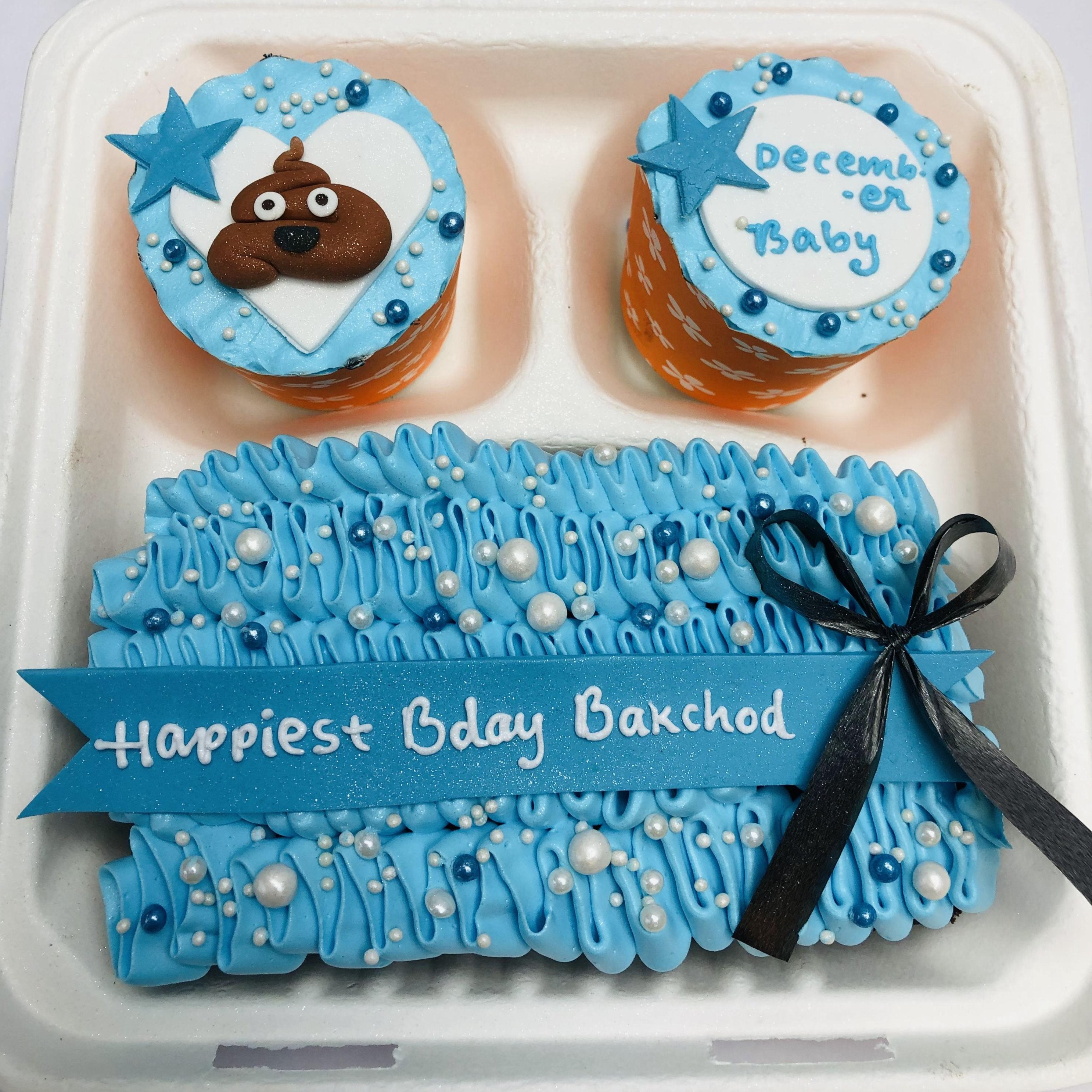 Blue Bento Brownie Combo