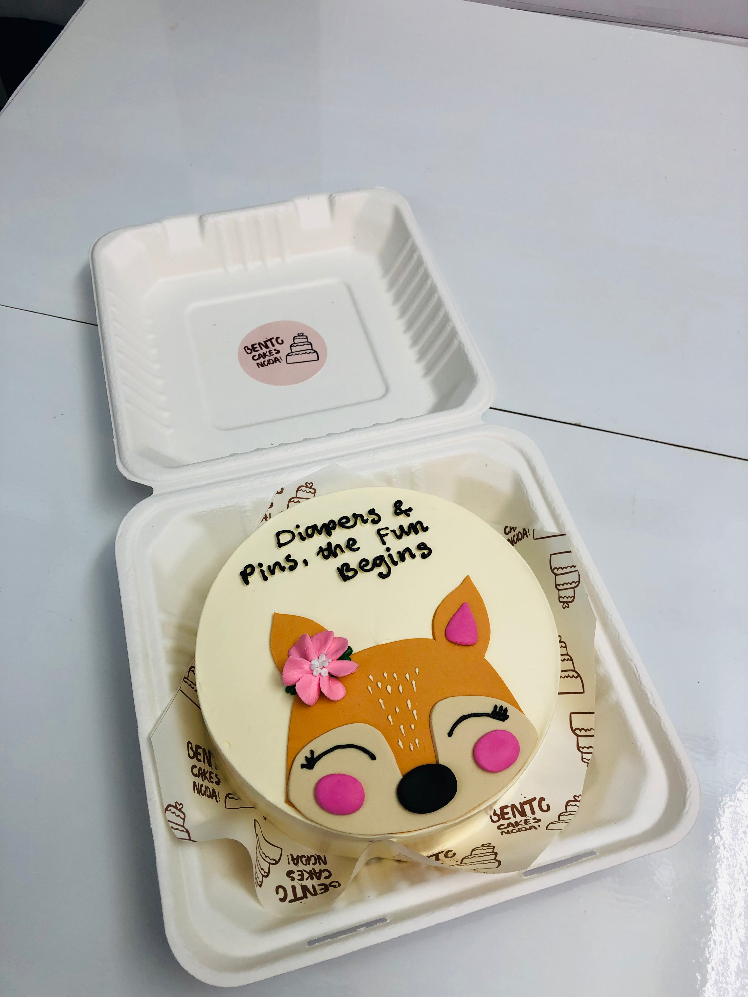 Cute Dear Theme Bento Cake
