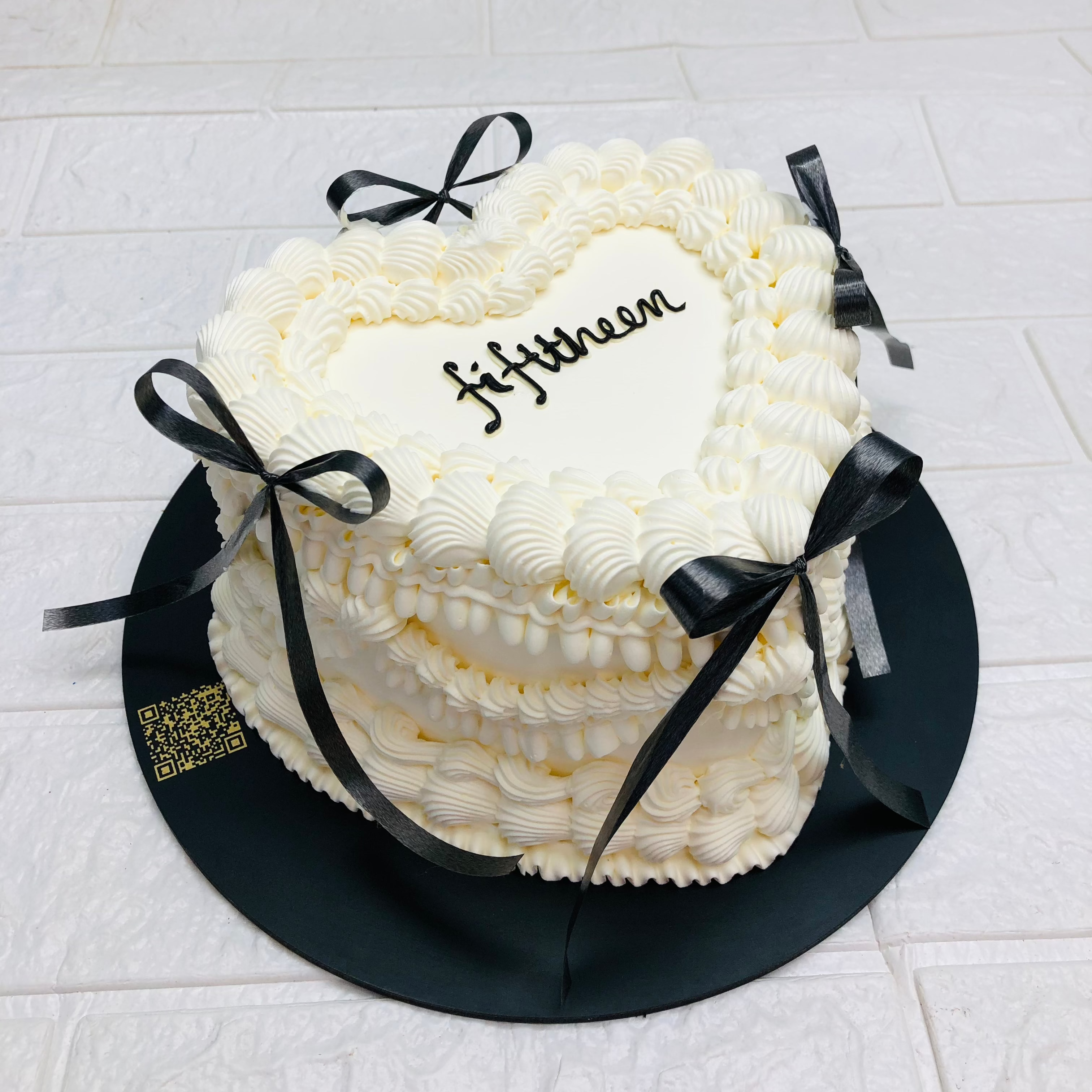 15th Birthday Heart Shape Cake