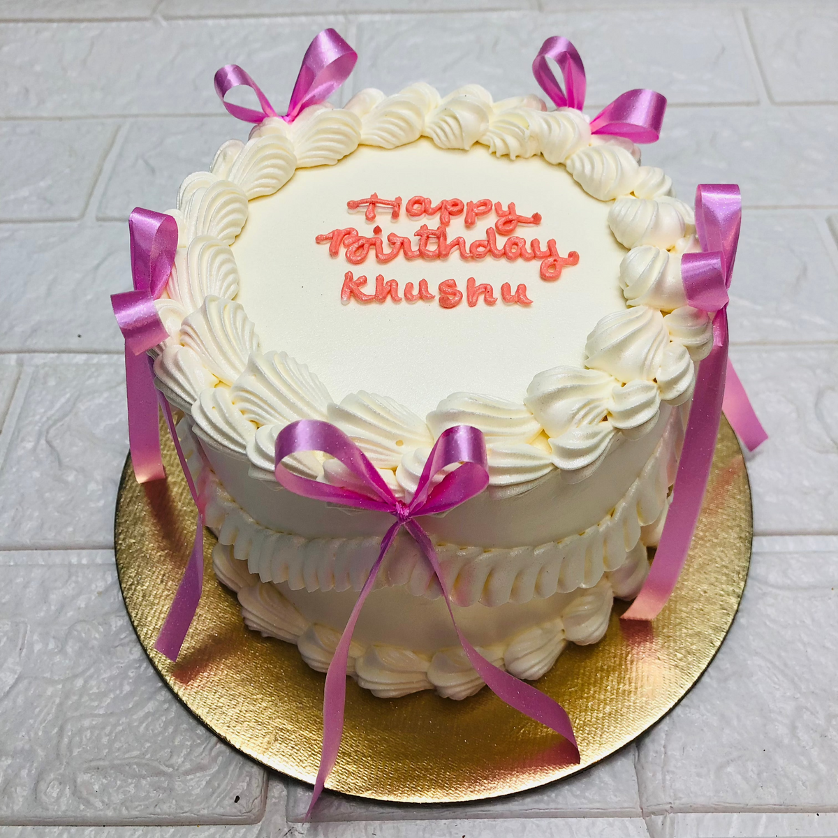 Aesthetic Theme Girls Birthday Cake