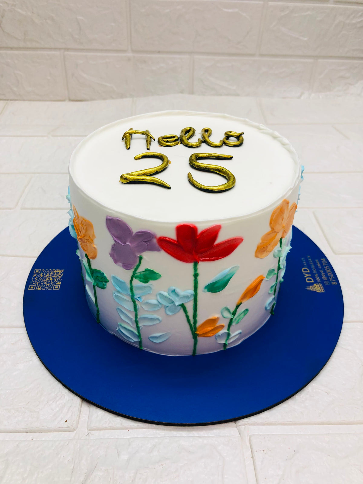 Multiple Flowers Theme Birthday Cake