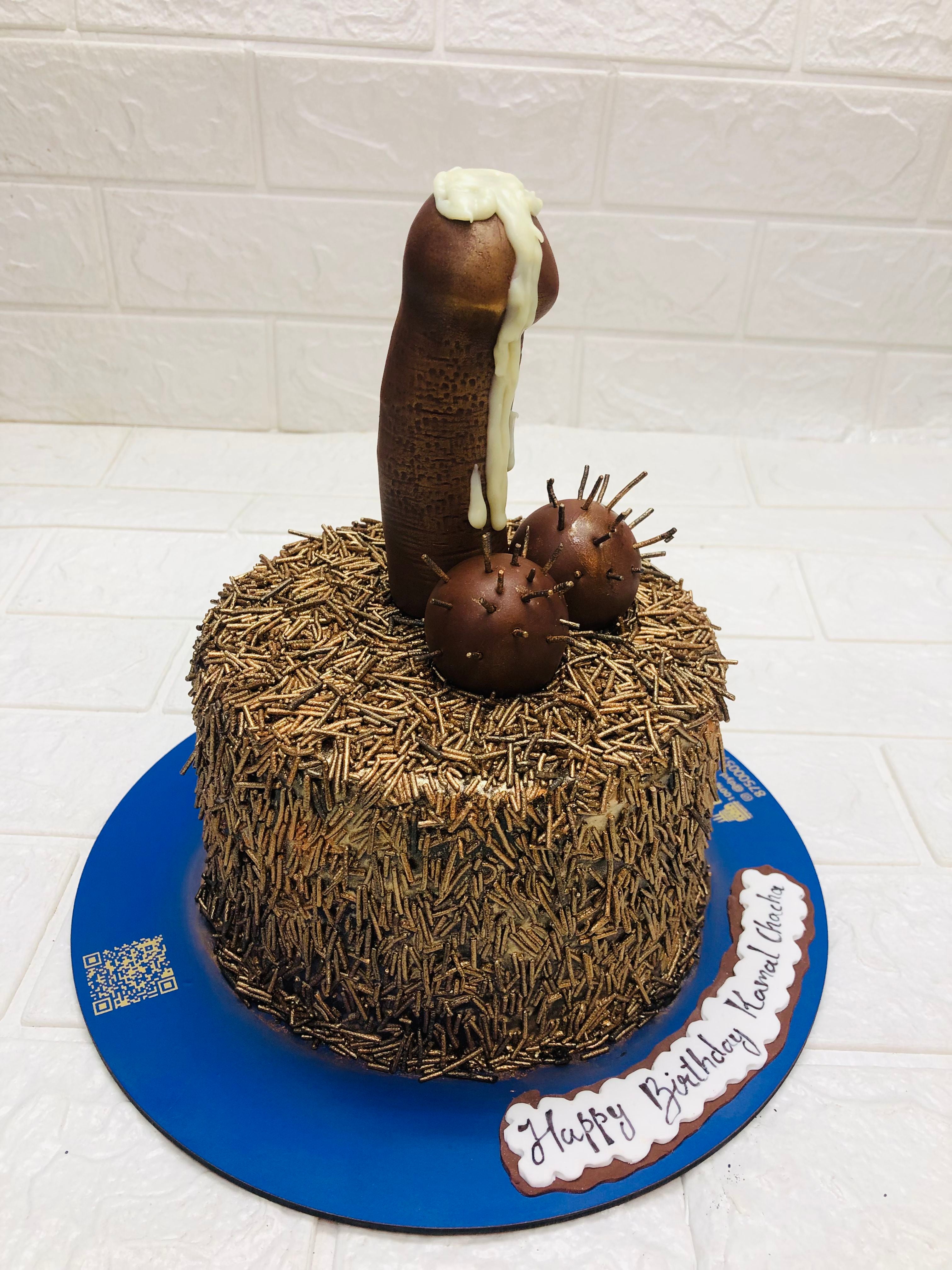 Pennis Theme Brown Cake