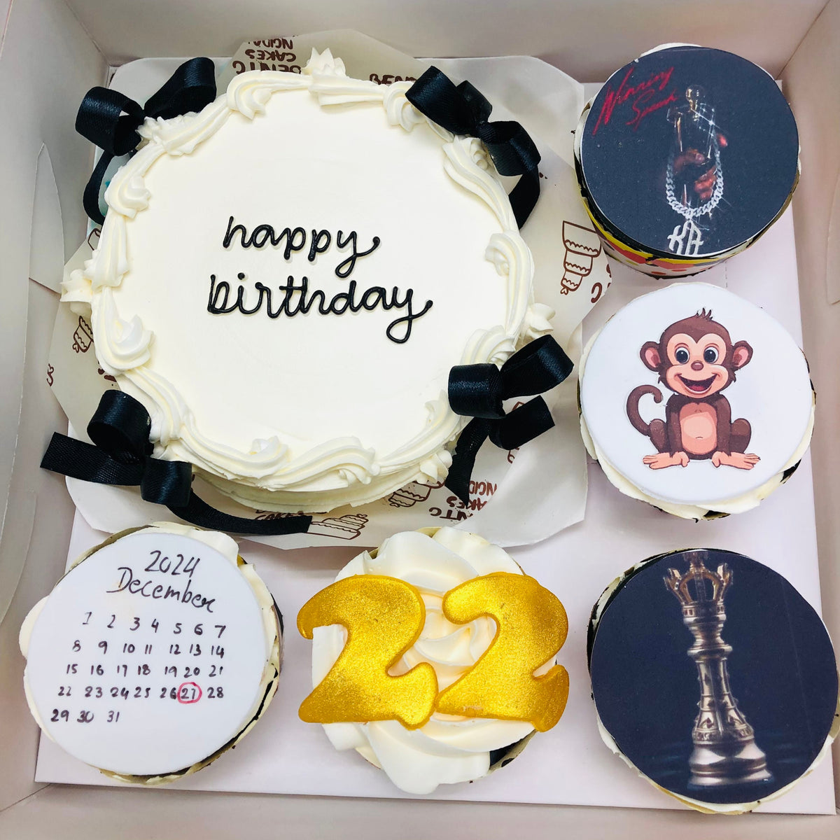 Bow Theme Birthday Bento Combo