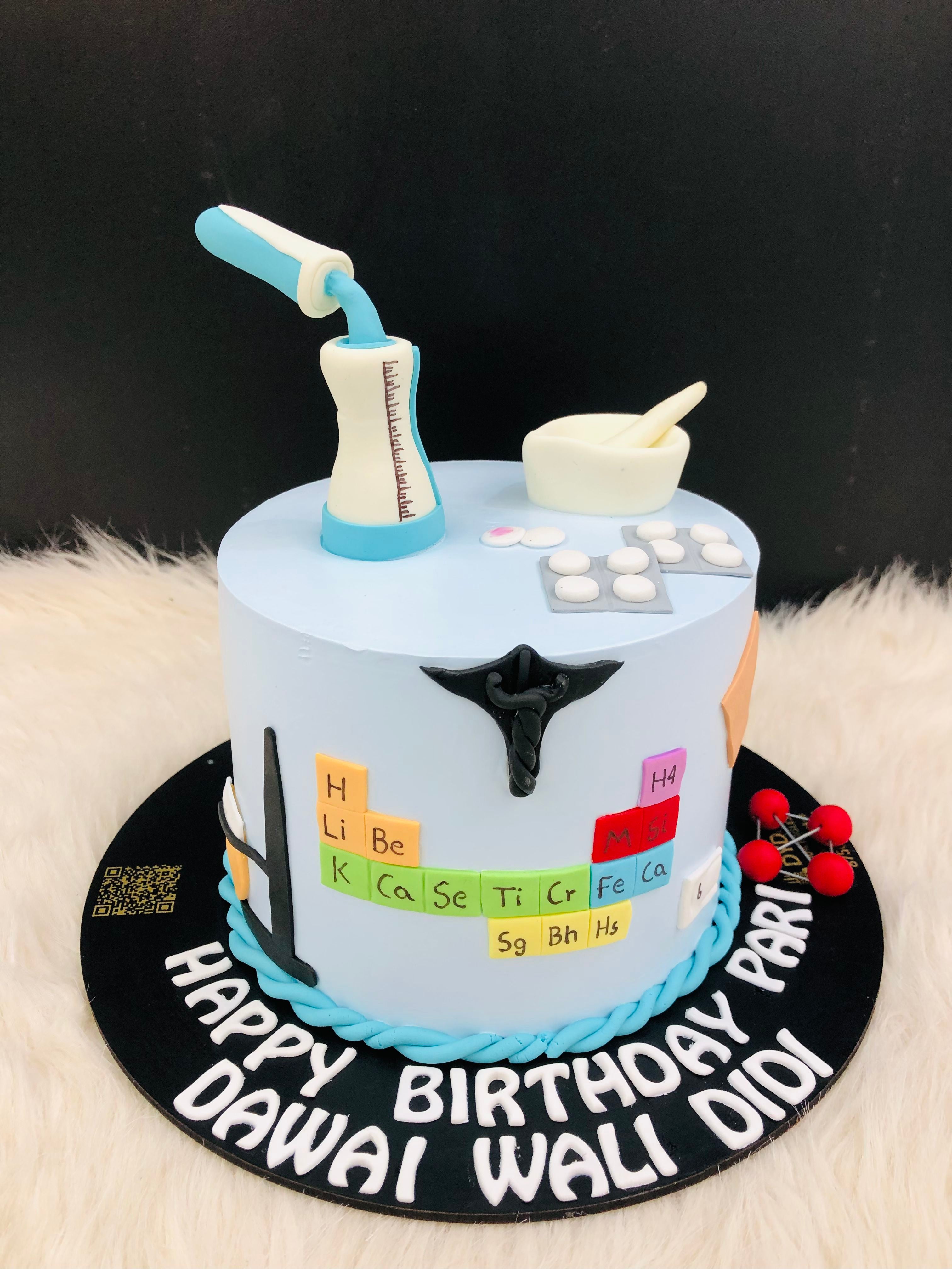 Doctor's Theme Birthday Cake