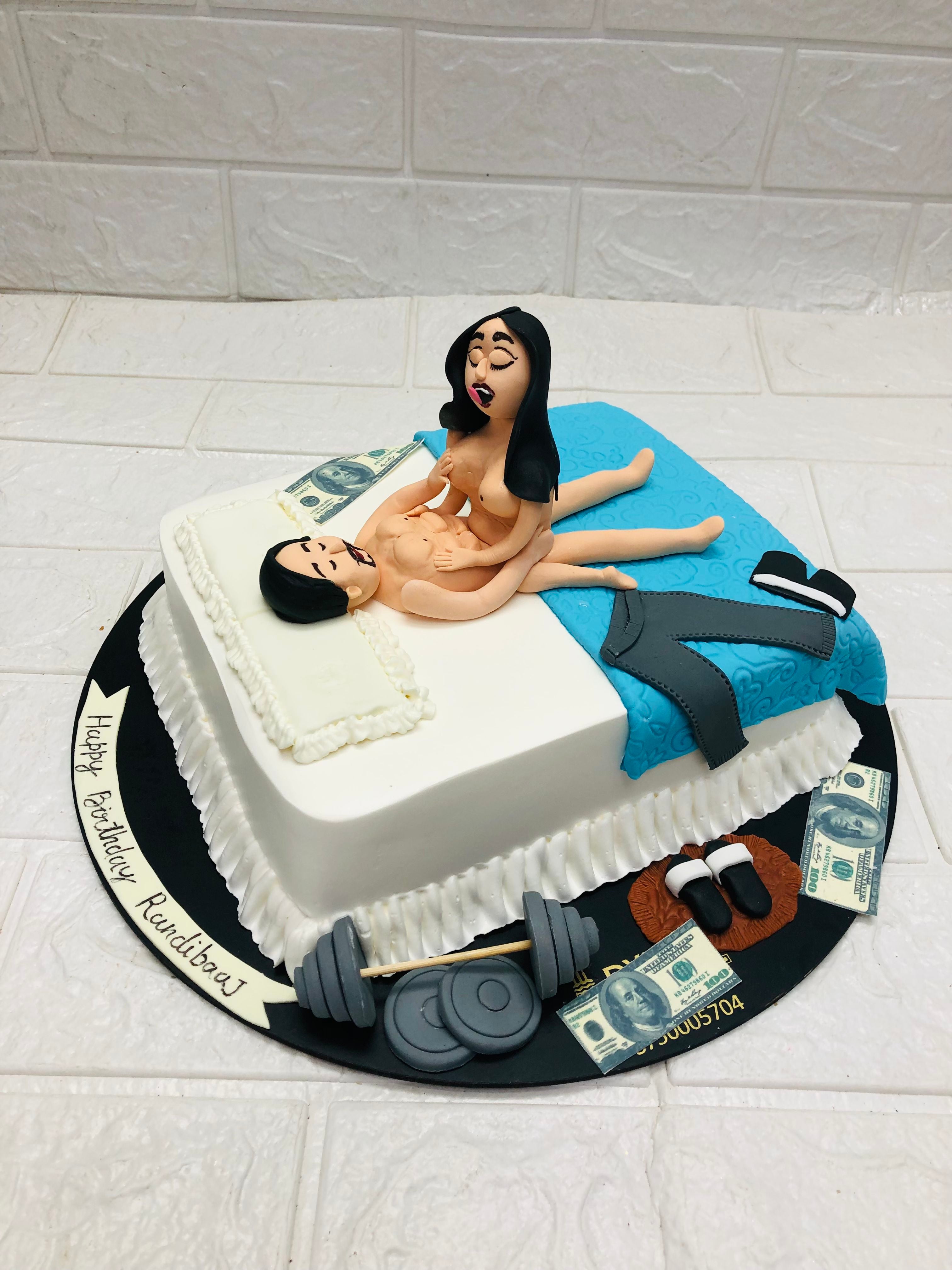 Couple In Bed Theme Cake