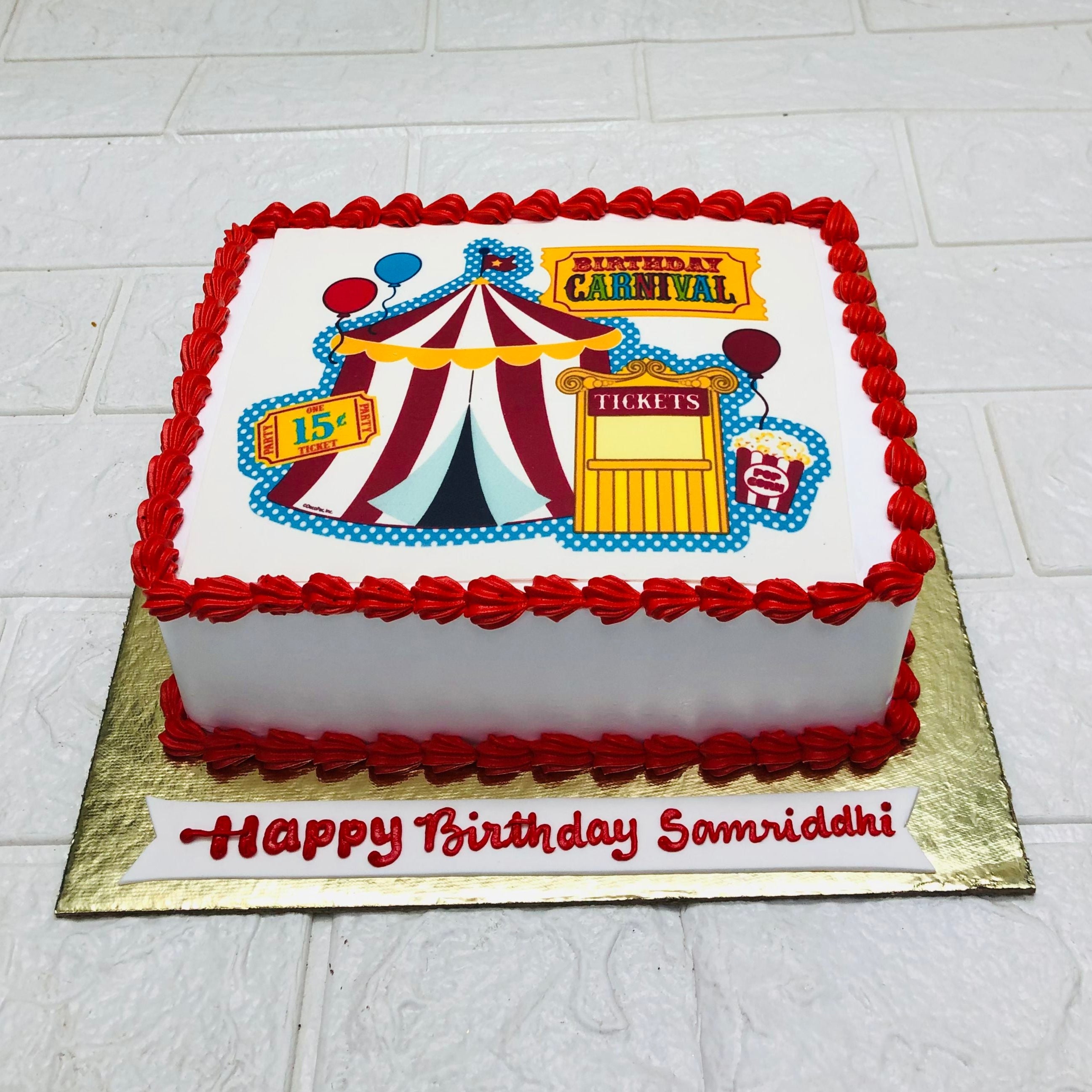 Birthday Carnival Basic Cake