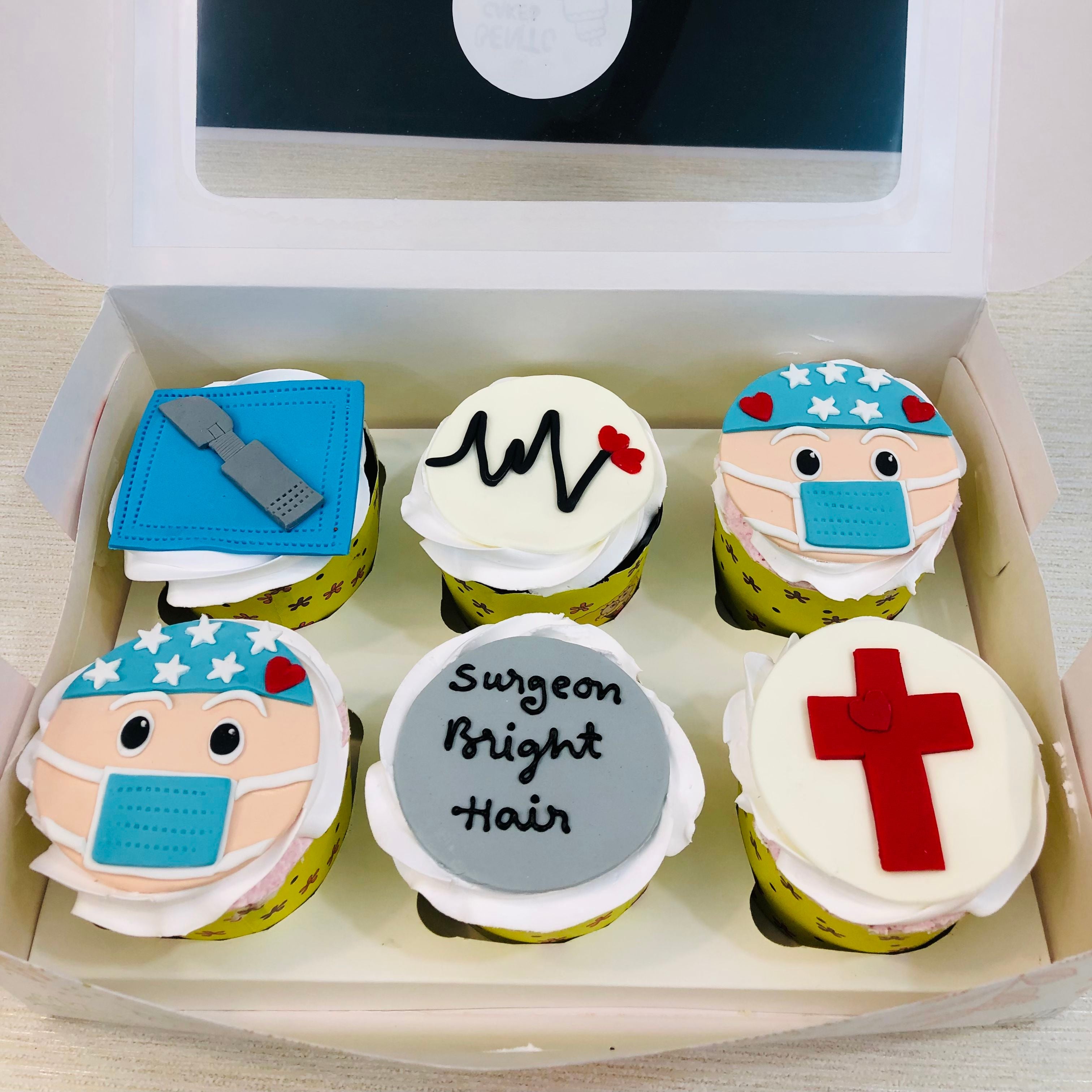 Doctors Theme 6 Cupcake Set