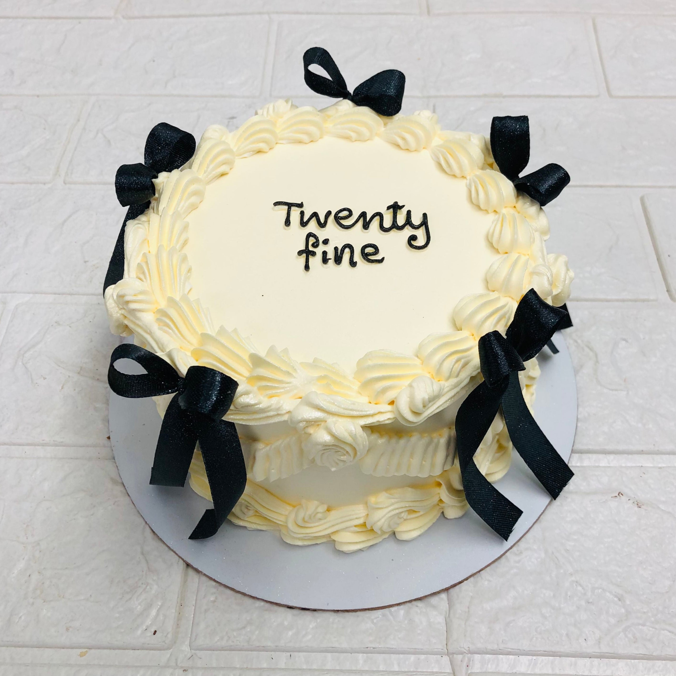 Fine 20 Theme Aesthetic Cake