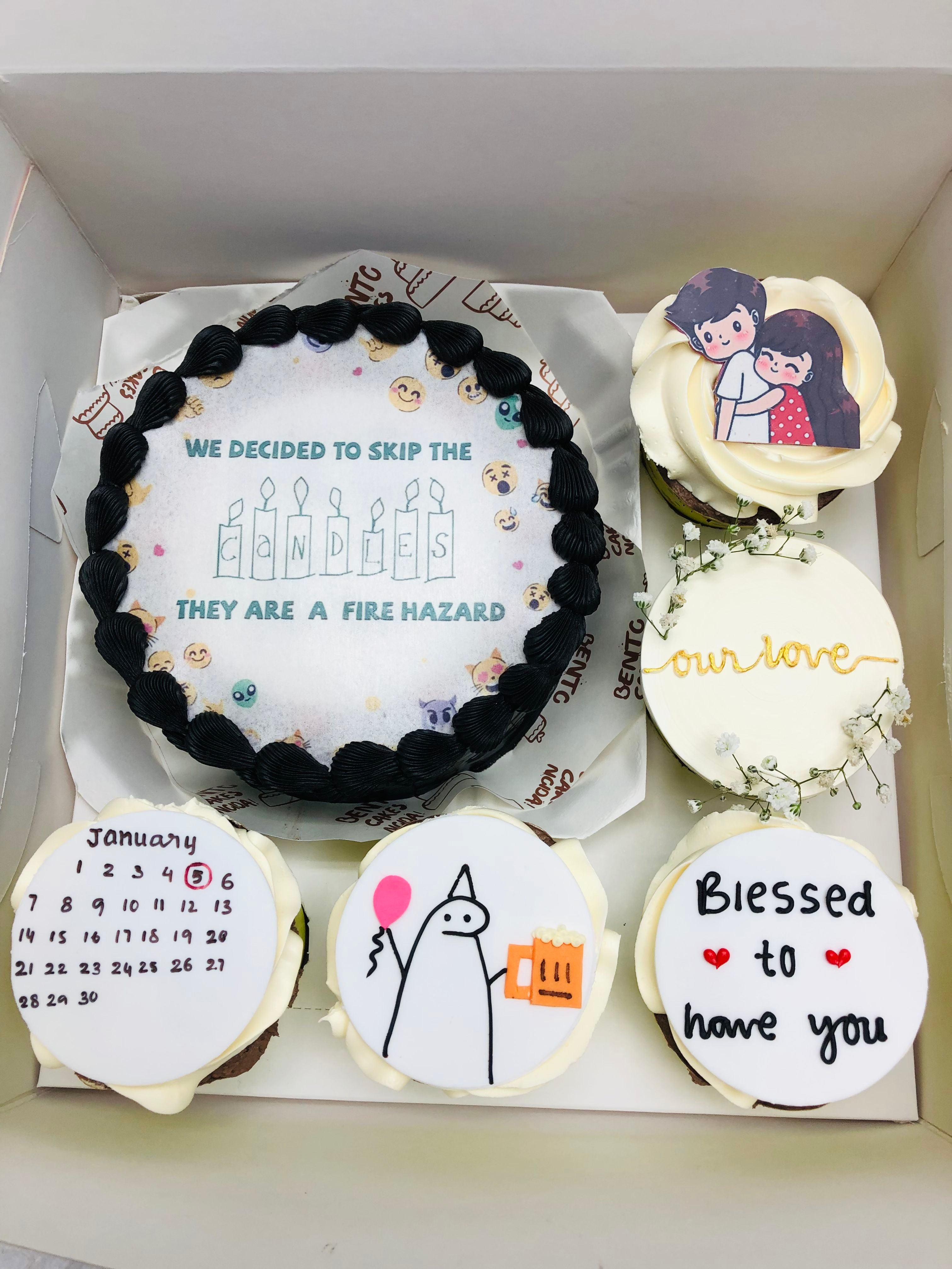 Fire Bento Combo Cake