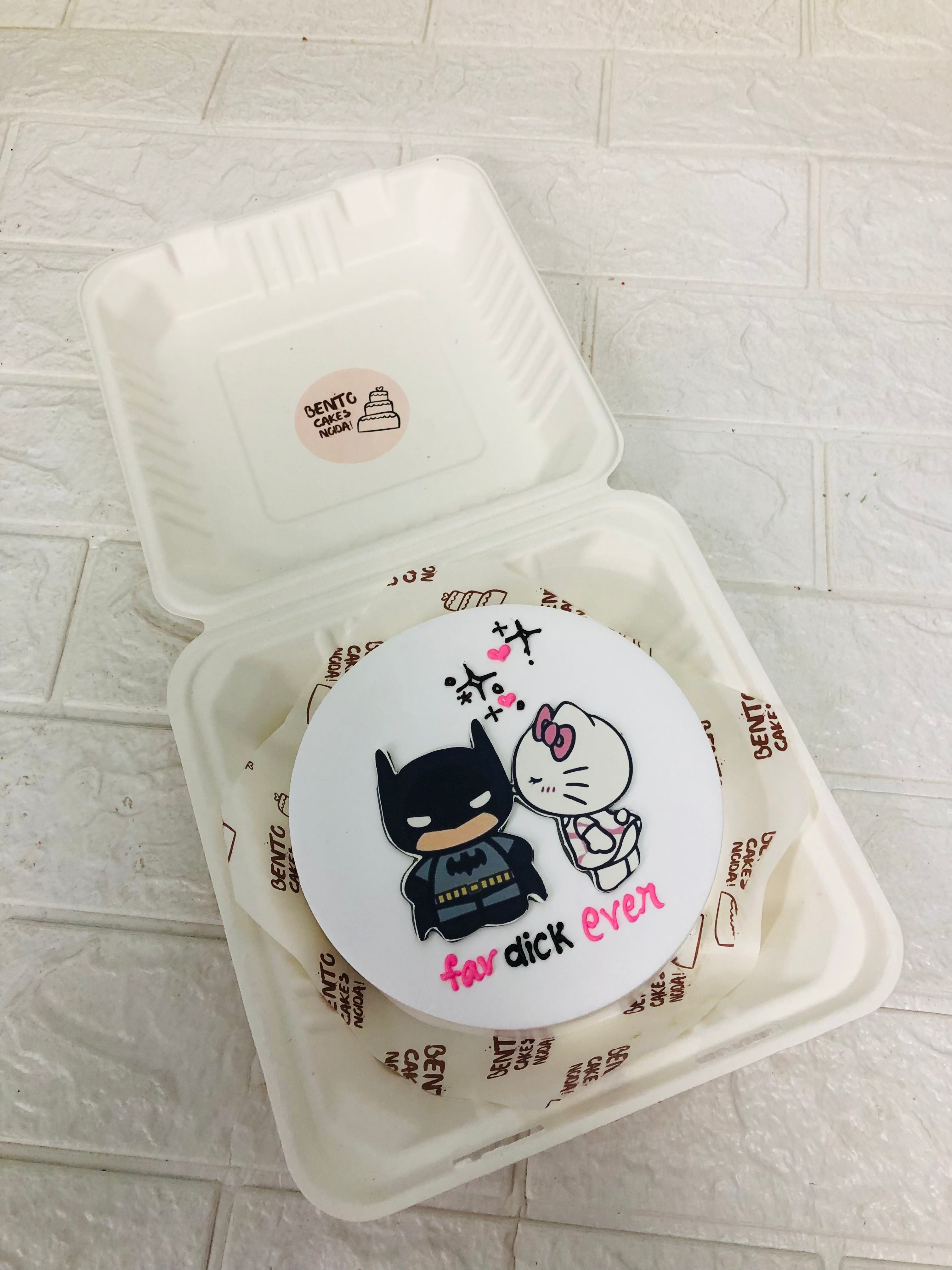 Batman-Kitty Bento Cake
