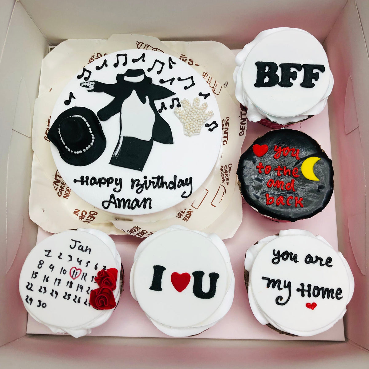 BFF Theme Bento Combo Cake