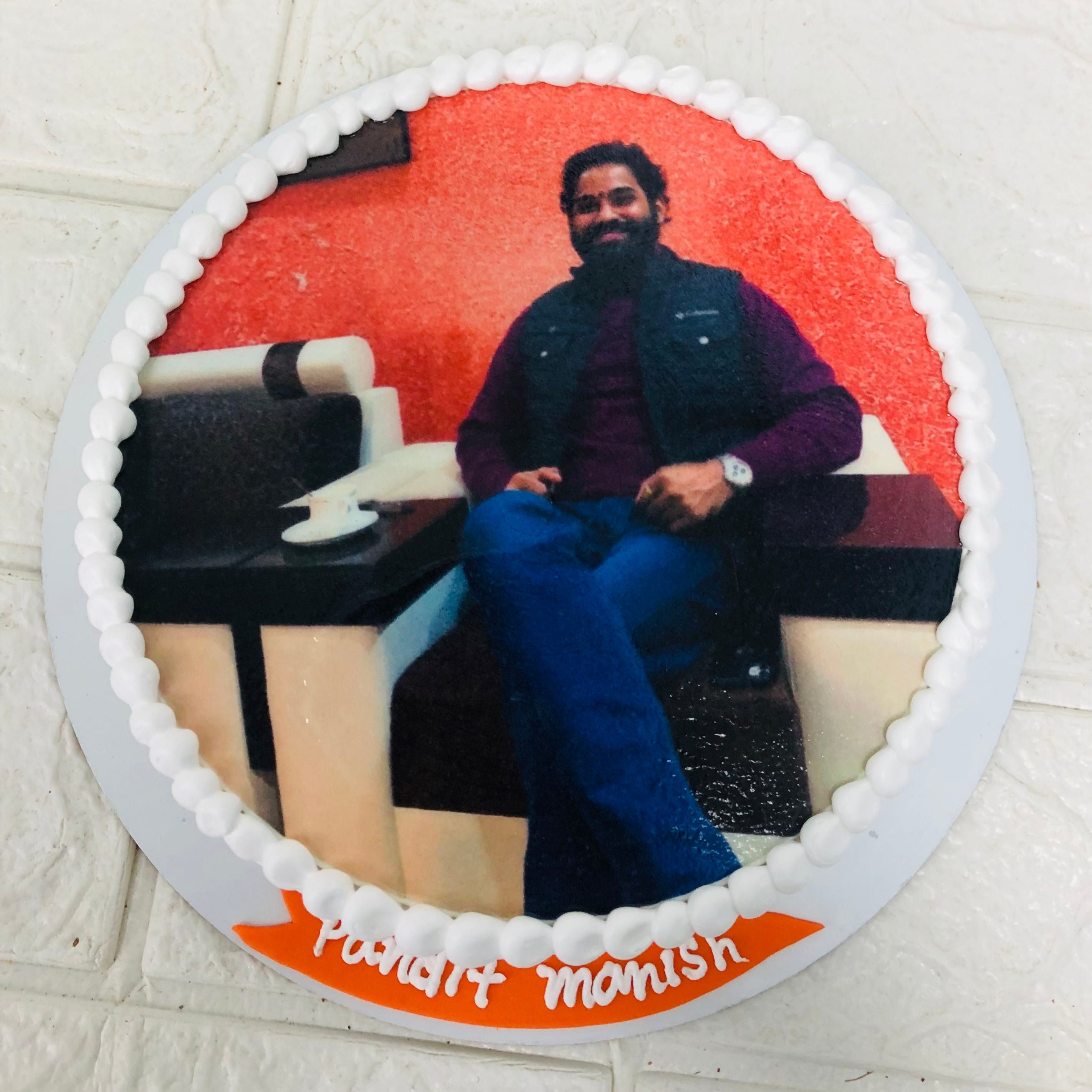 Round Photo Cake