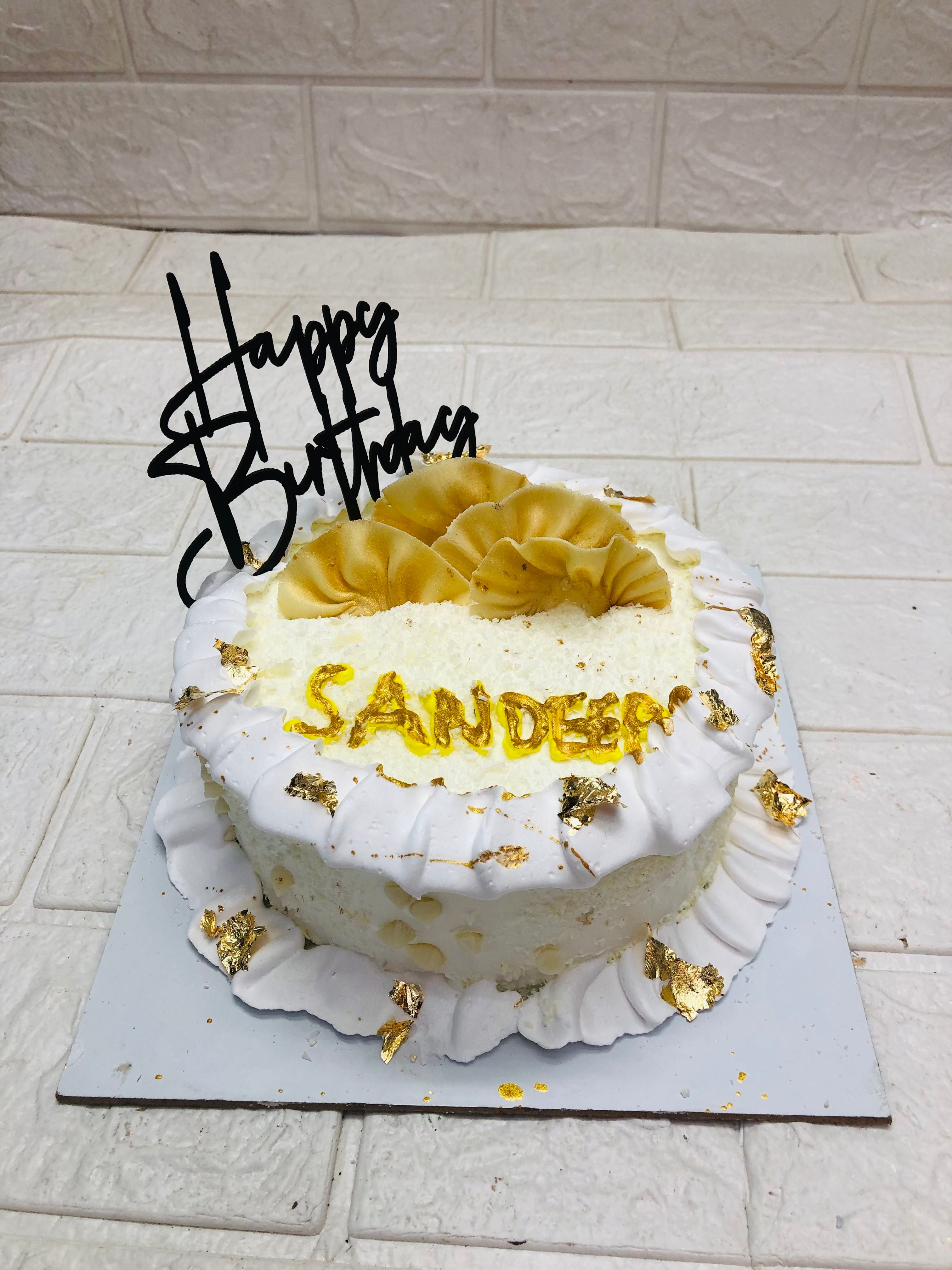 Basic White Birthday Cake