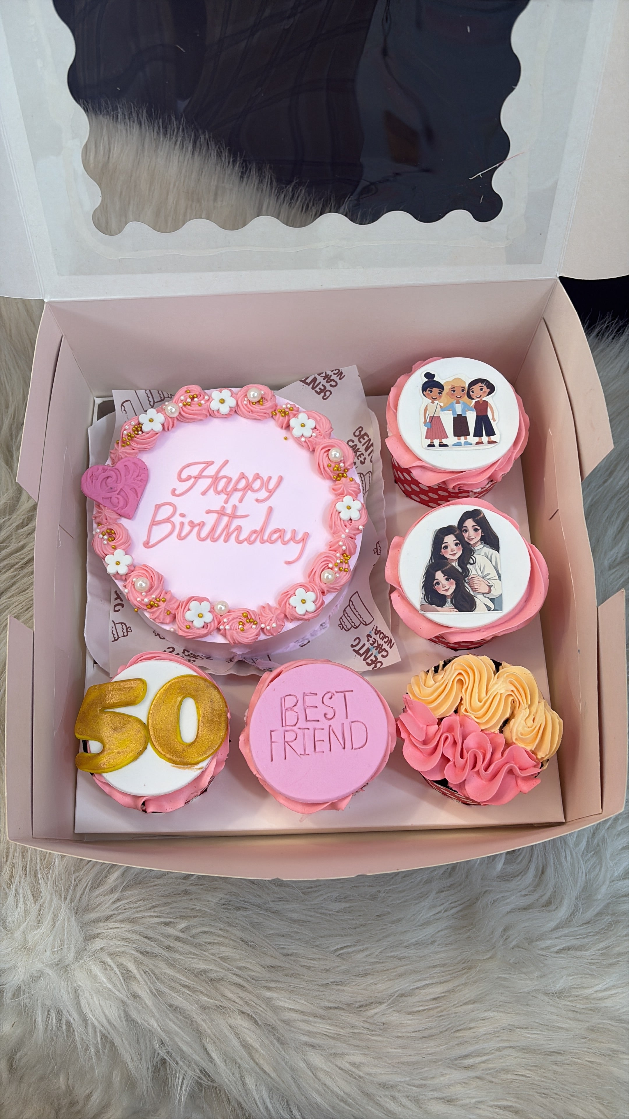 Best Friend Birthday Cake & Cupcake Combo – 20th Birthday Gift