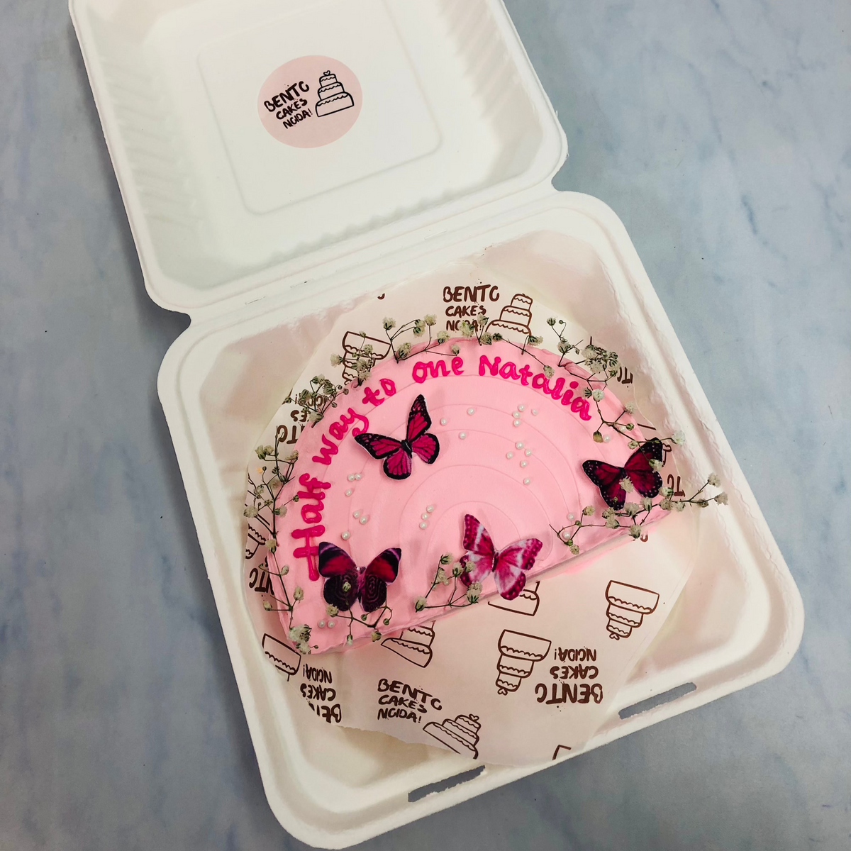 Baby Half Bento Cake – Bento Cakes Noida