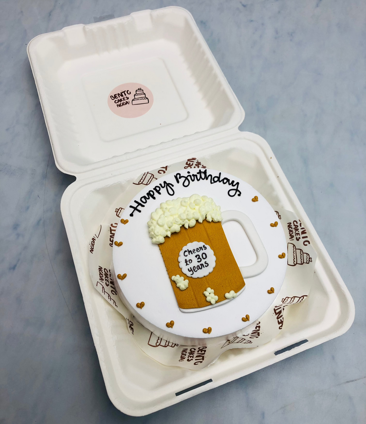 Birthday Cheers Theme Bento Cake – Bento Cakes Noida