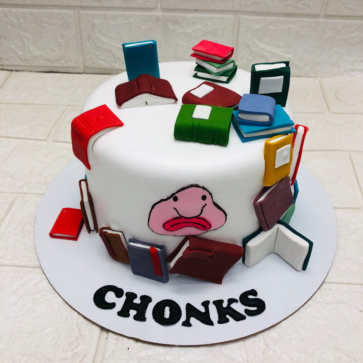 Book Reader Theme Cake – Bento Cakes Noida