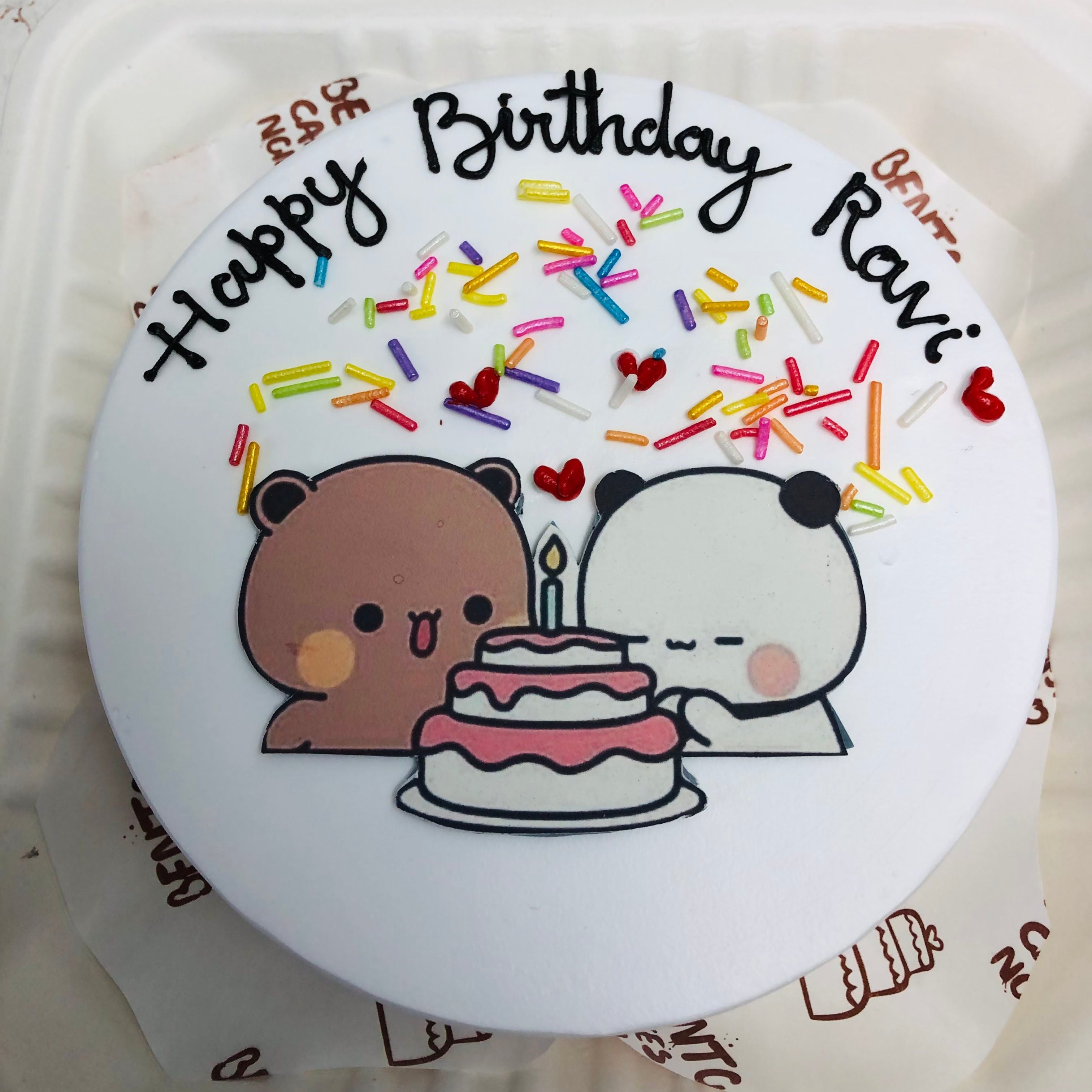 Bubu and Dudu Birthday Celebration Bento Cake