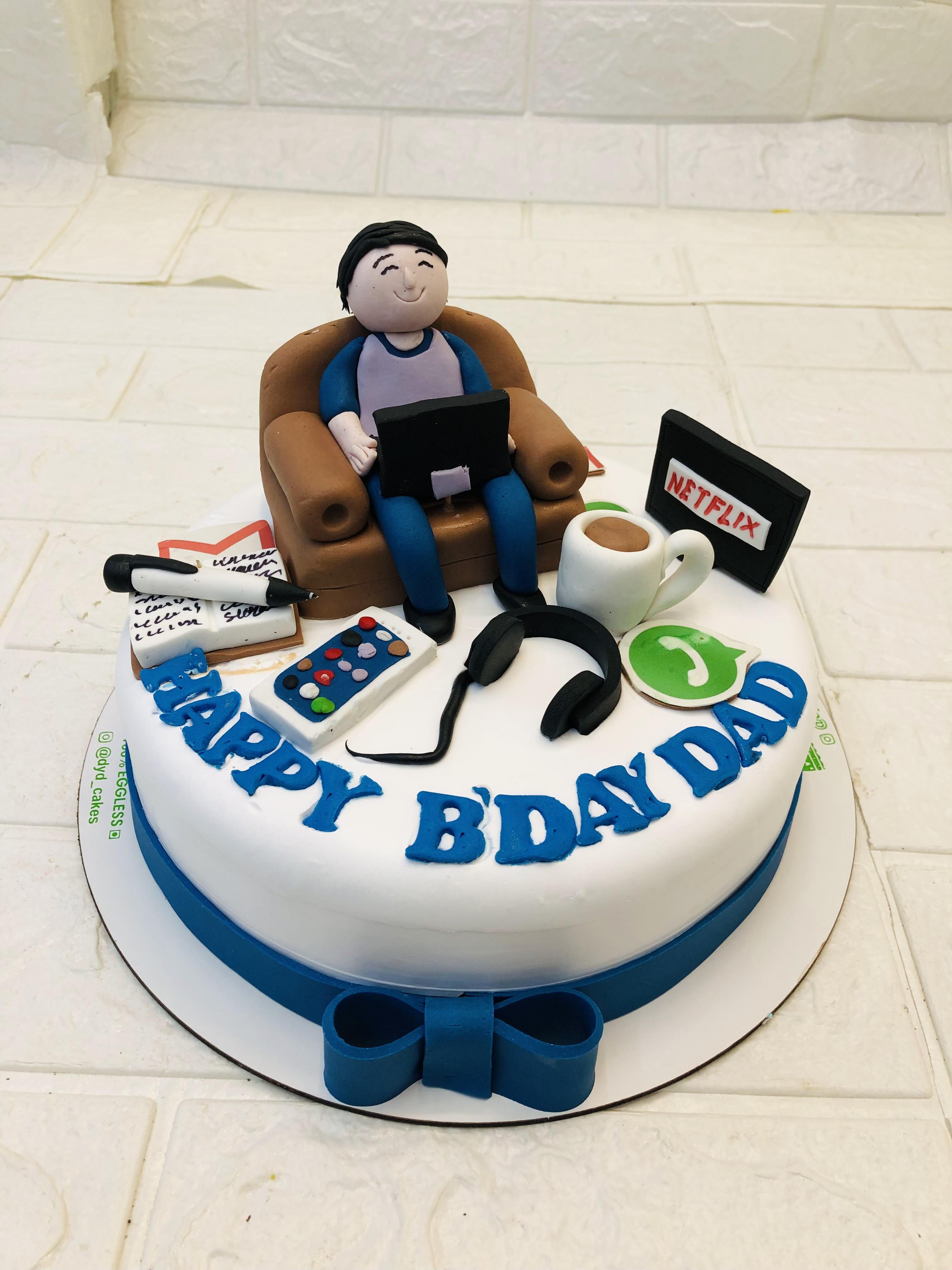 Customized Dad's Birthday Cake