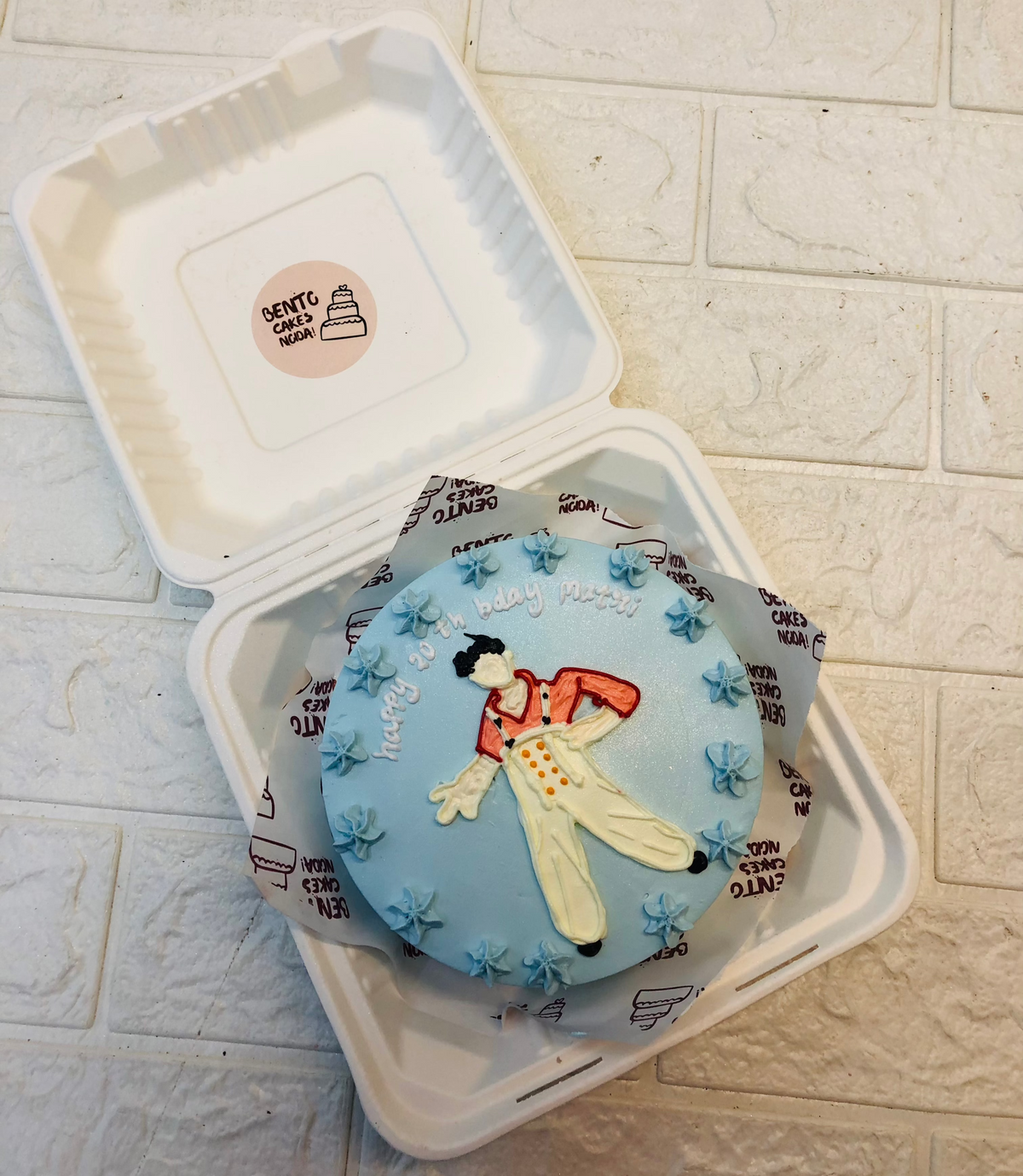 Dancing Man Theme Bento Cake – Bento Cakes Noida