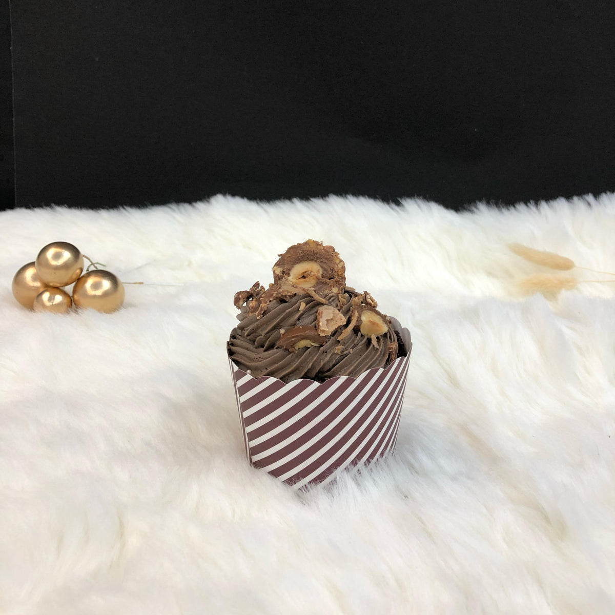 A cup filled with ferrero chocolate.
