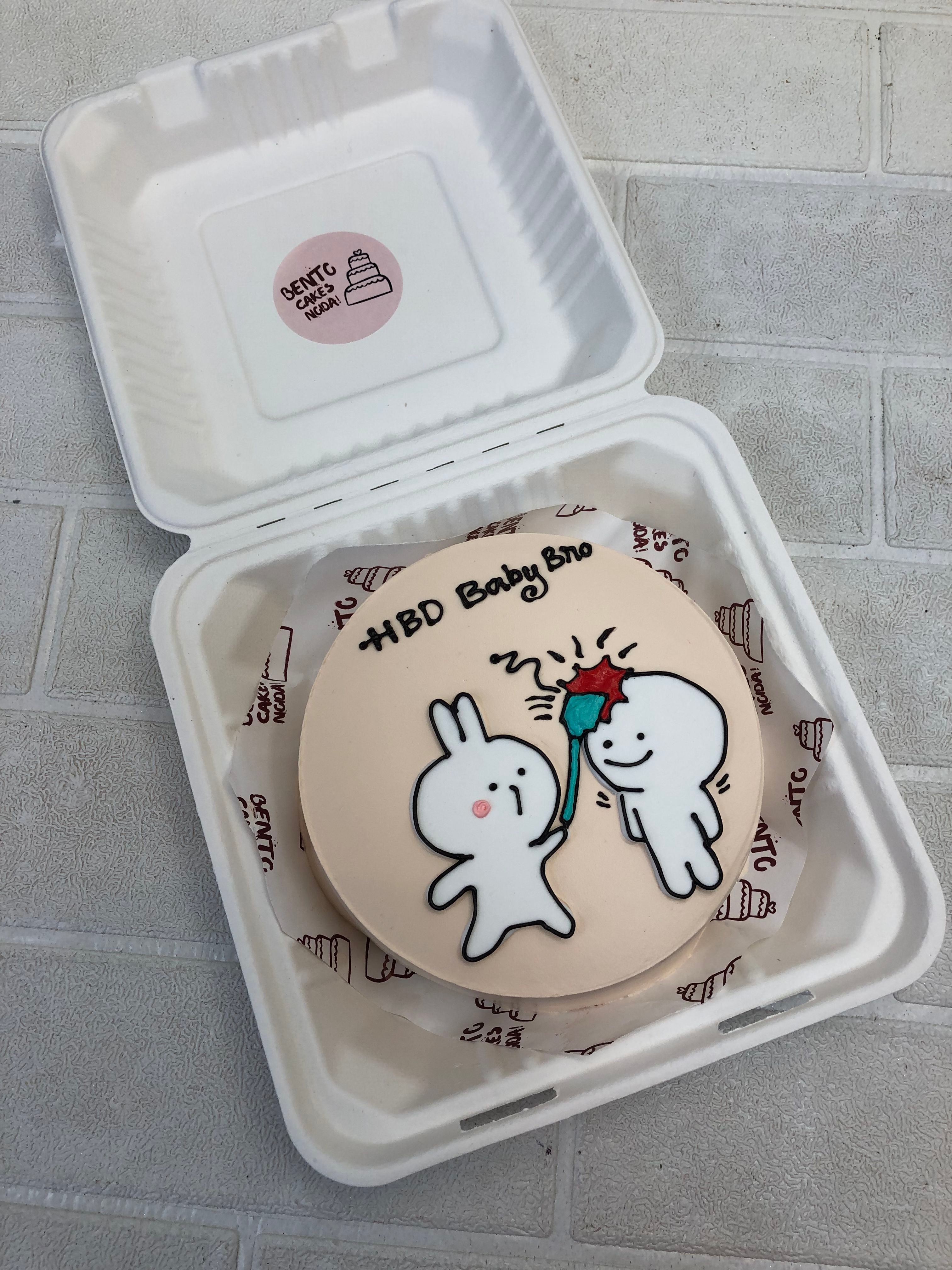 Two cartoon brothers beating each other.