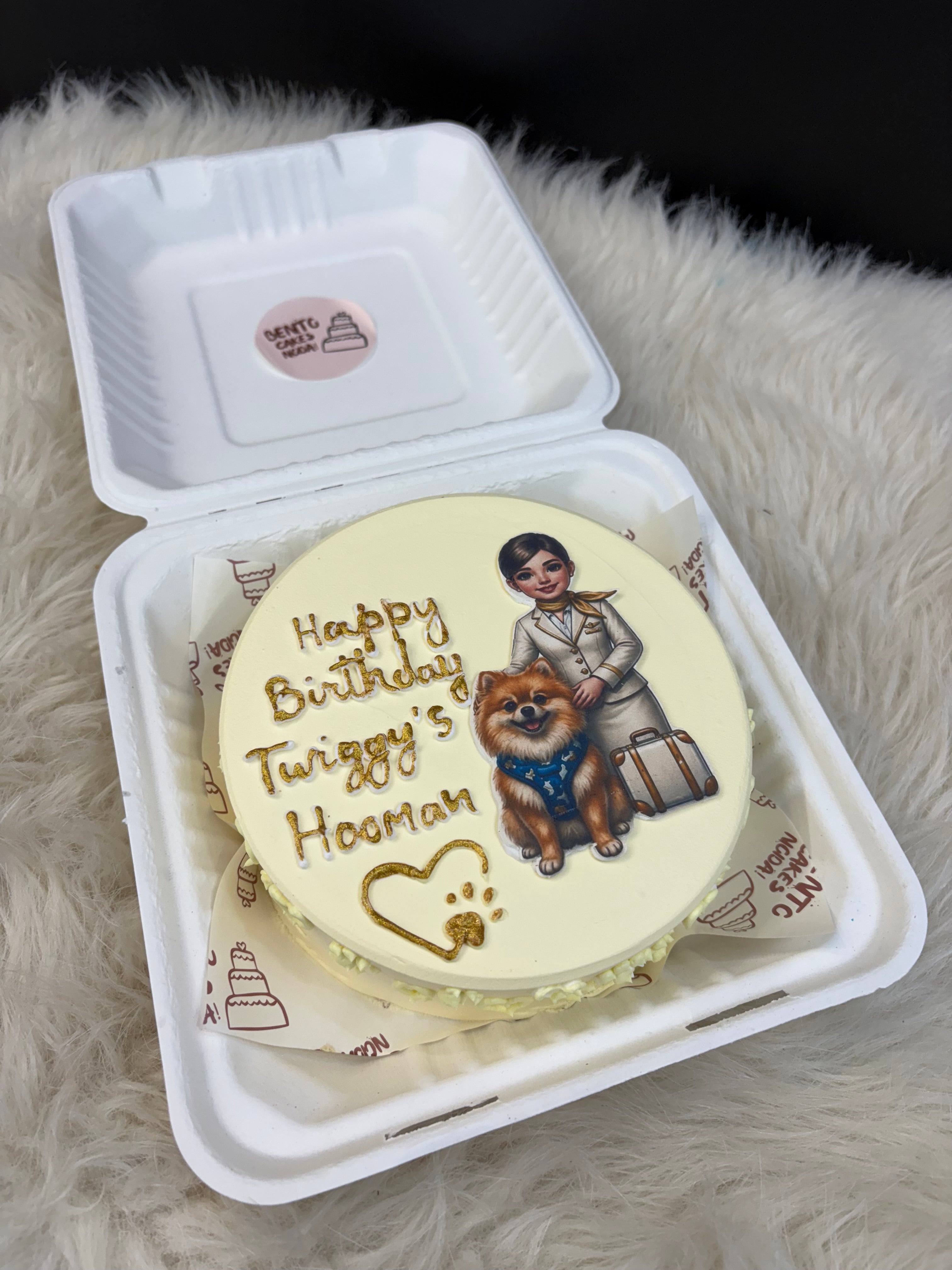 Dog & Owner Birthday Bento Cake