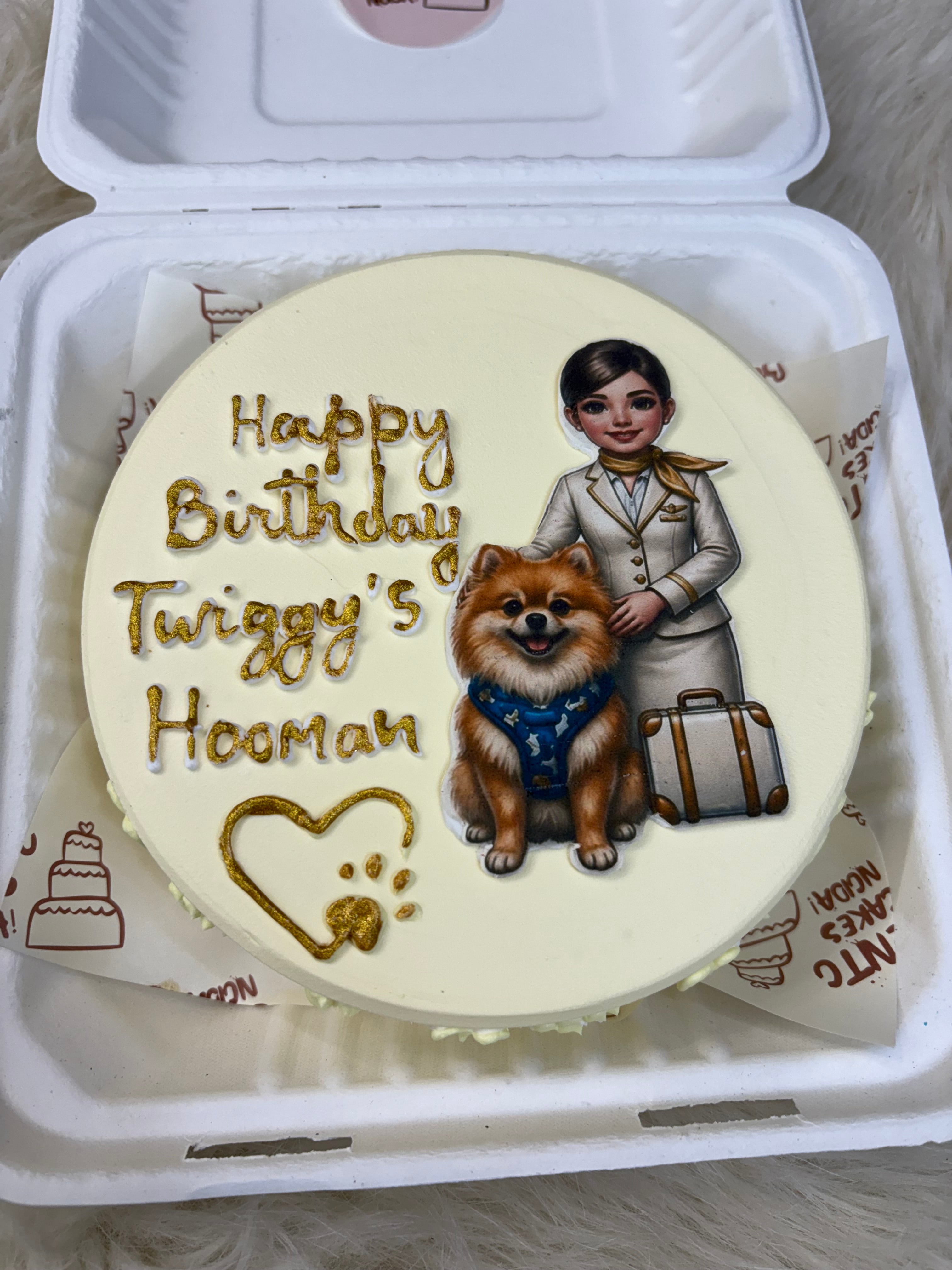 Dog & Owner Birthday Bento Cake