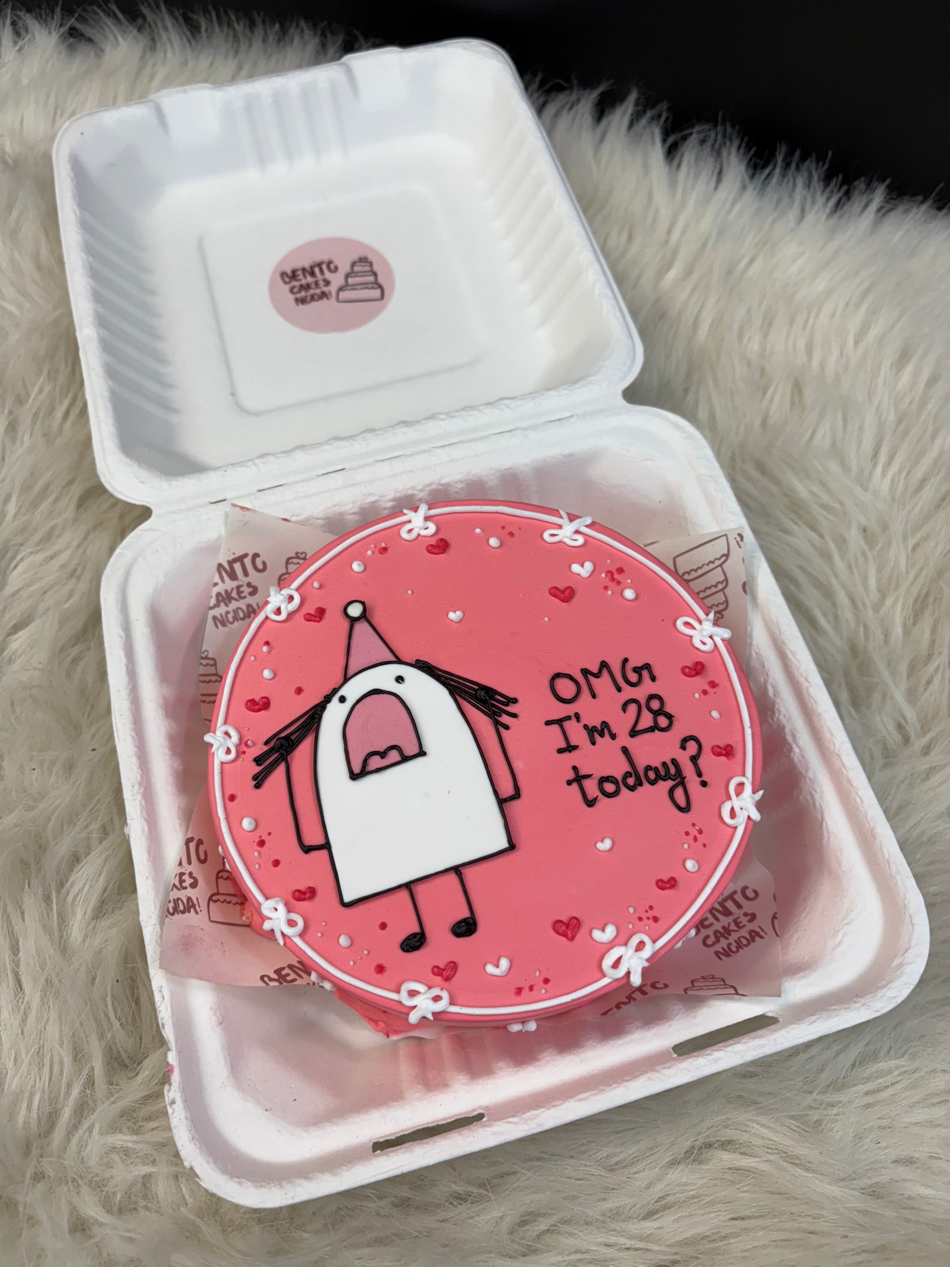 Funny 28th Birthday Bento Cake – OMG I’m 28