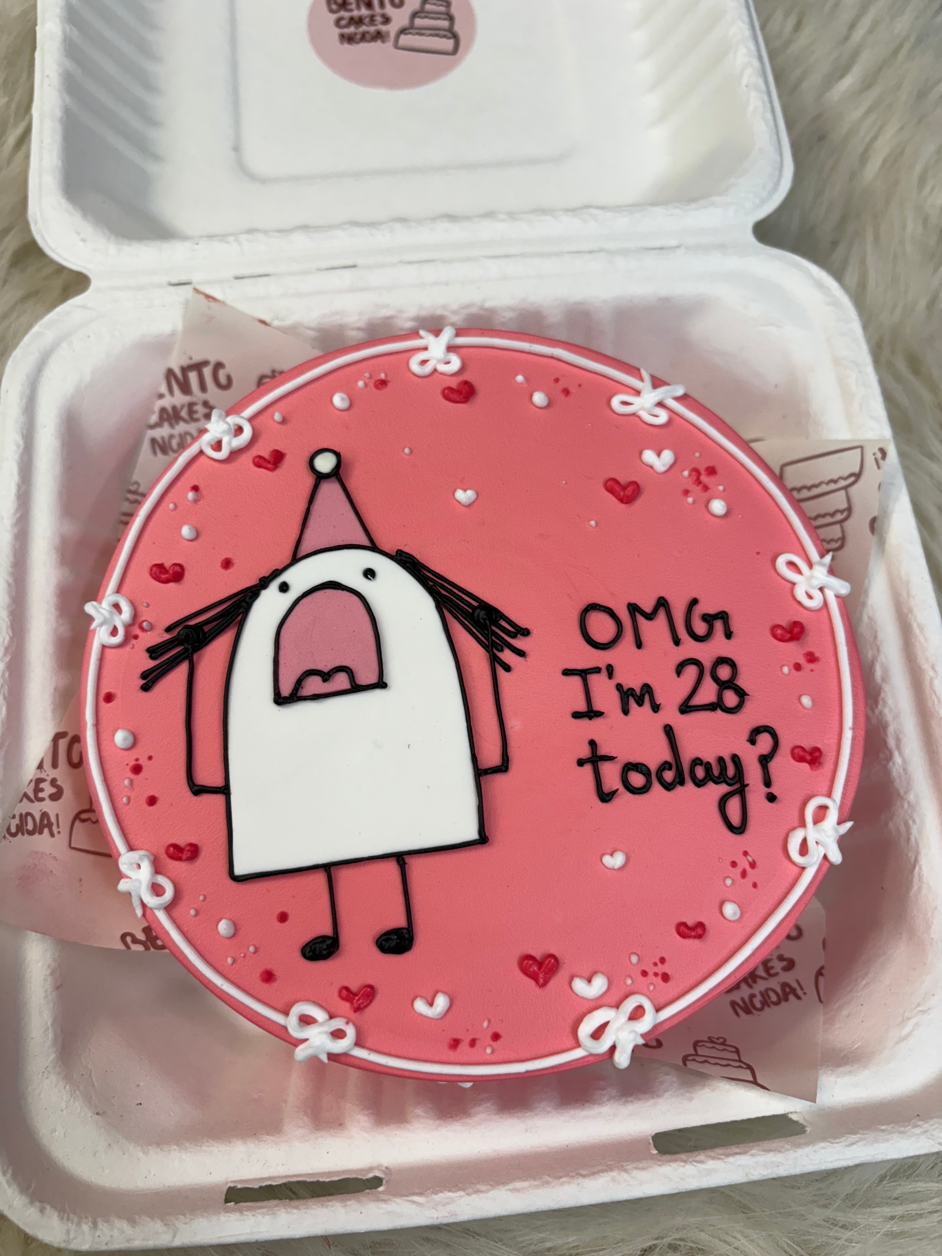 Funny 28th Birthday Bento Cake – OMG I’m 28