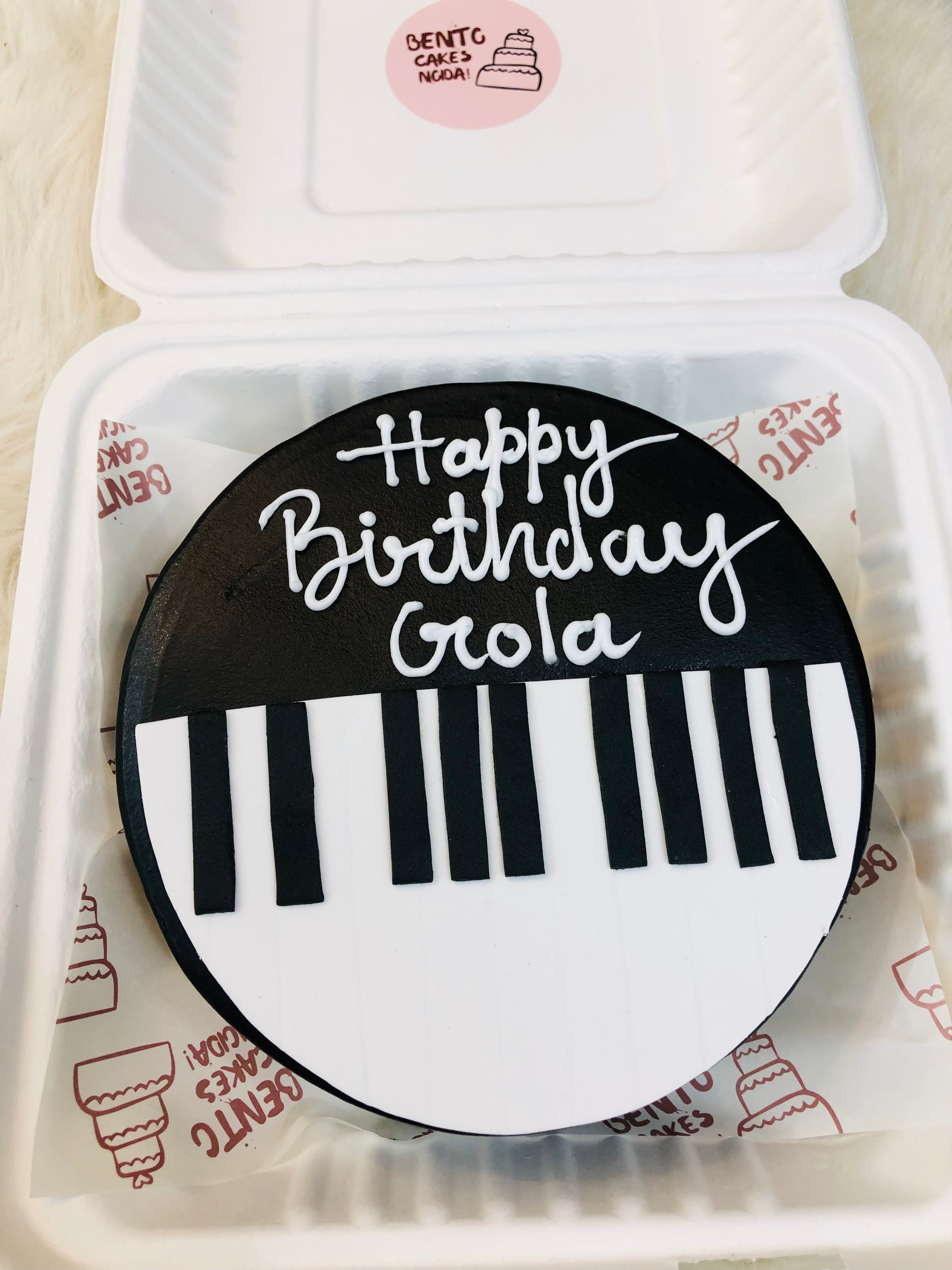 Music Theme Bento Cake