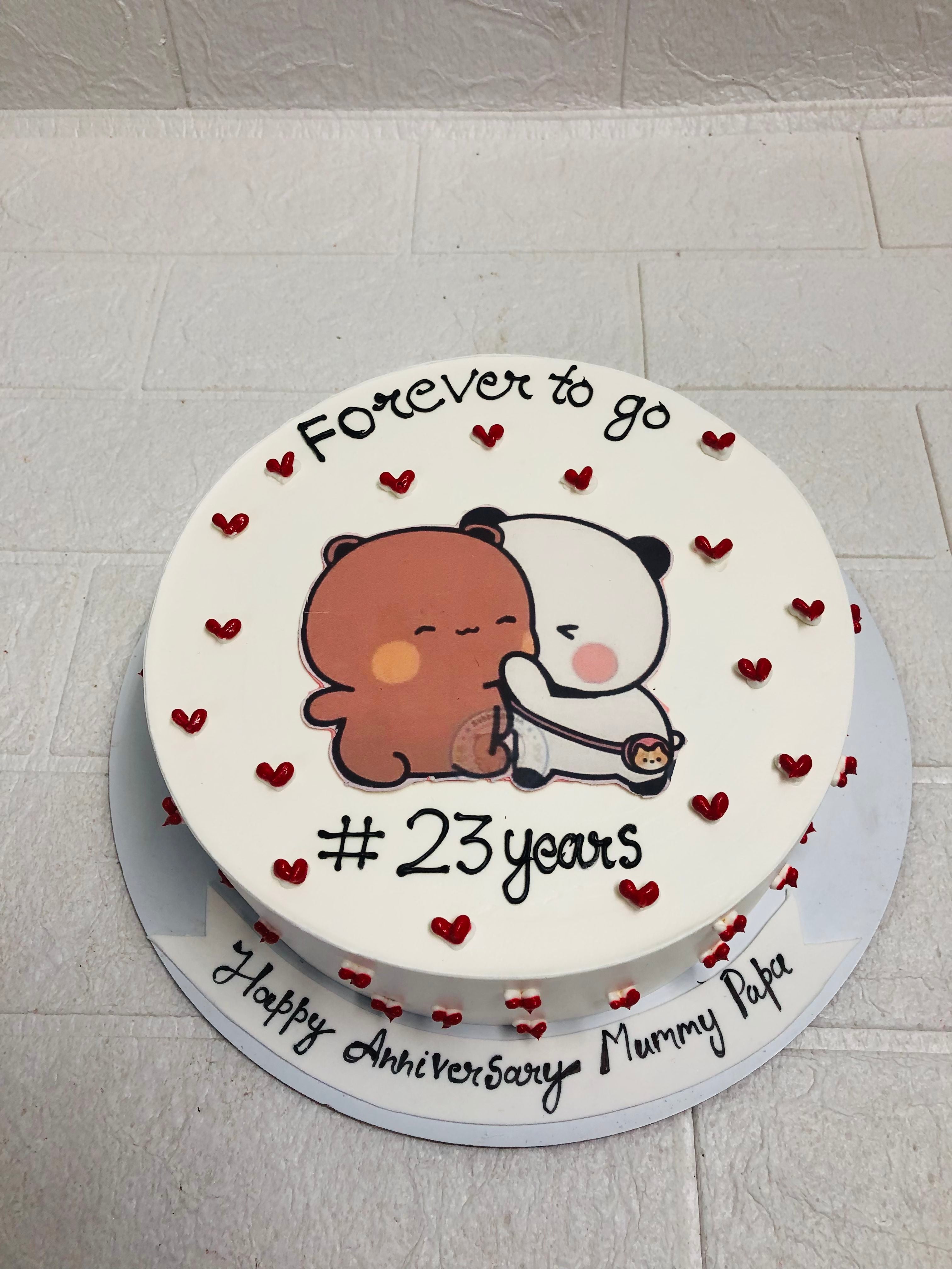 23rd Anniversary bubu dudu Cake