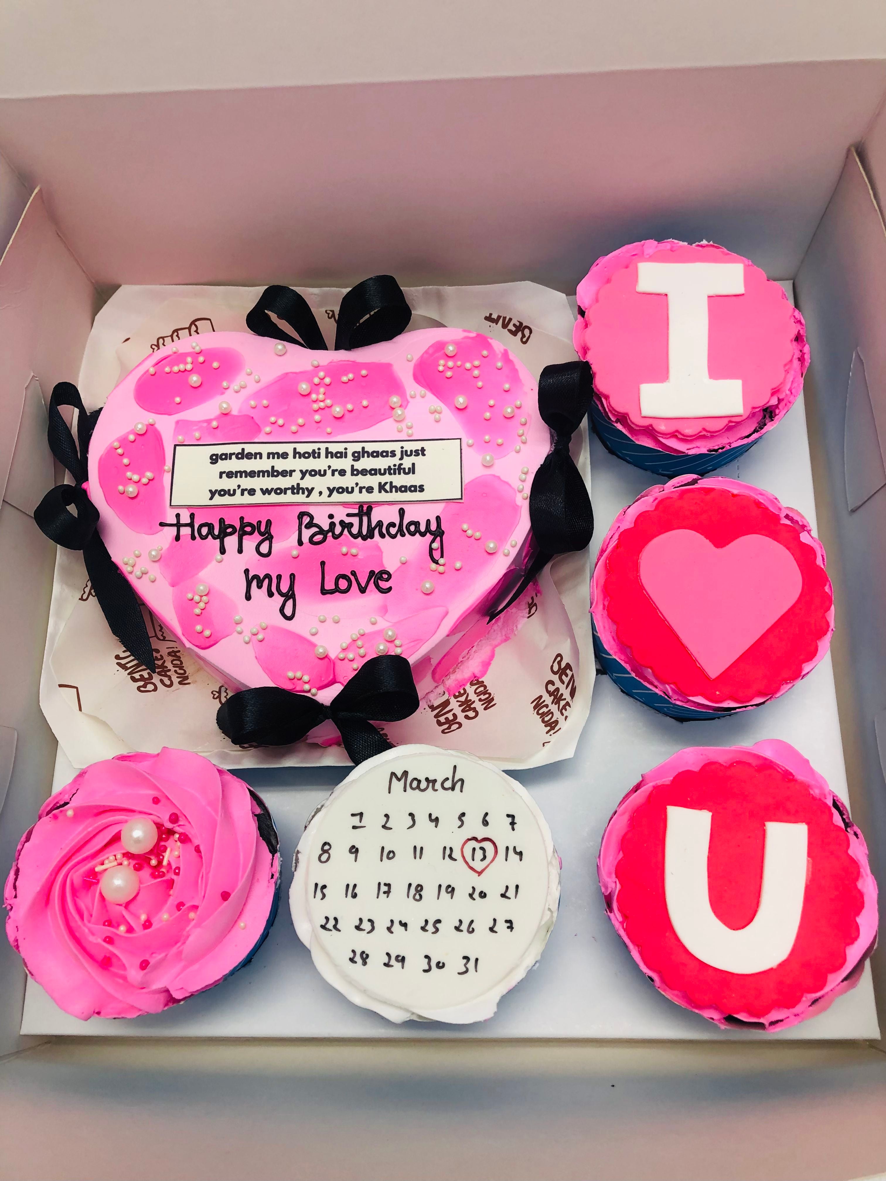 Romantic Birthday Cake Set