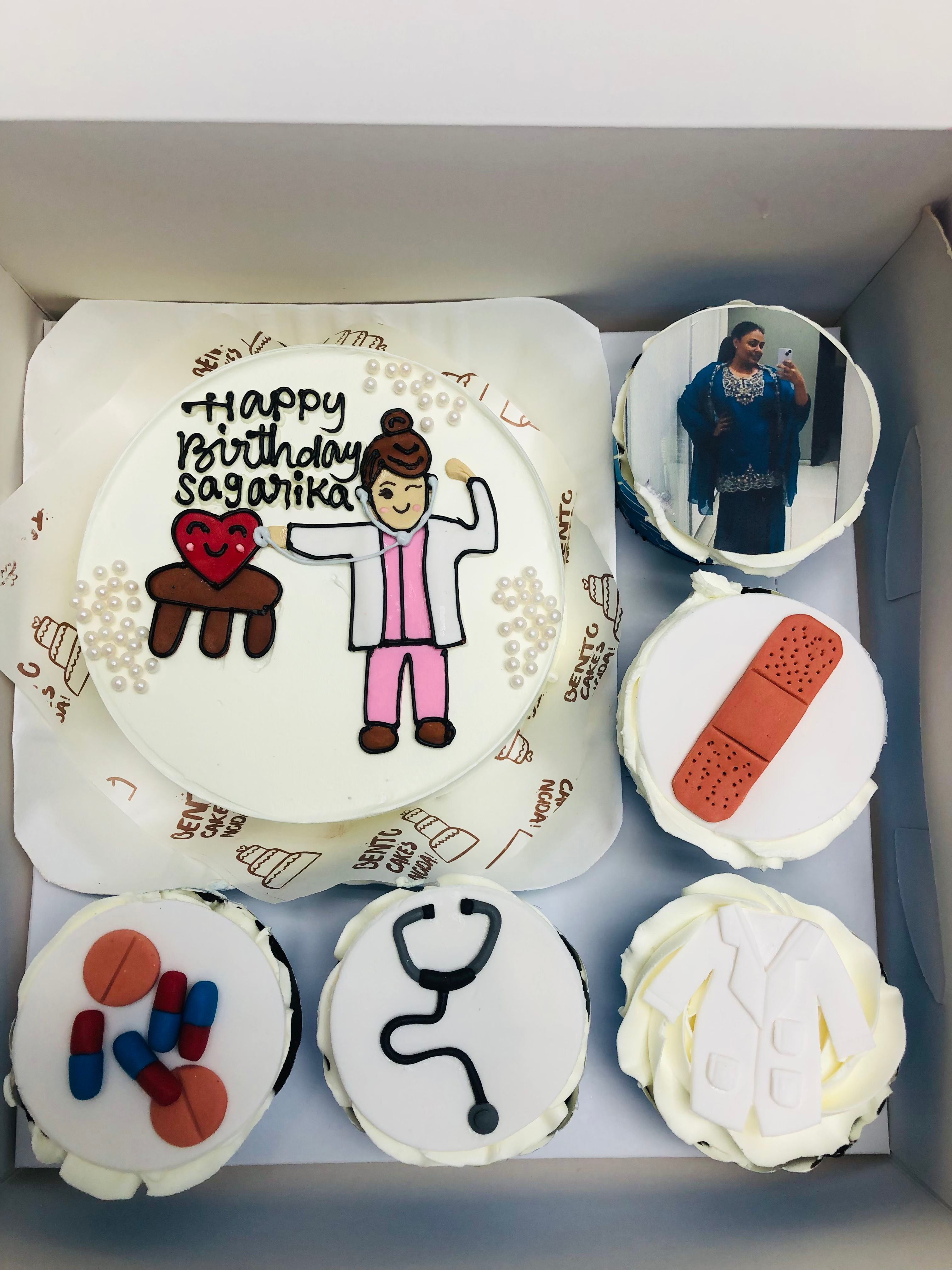 Medical Theme Birthday Cake combo
