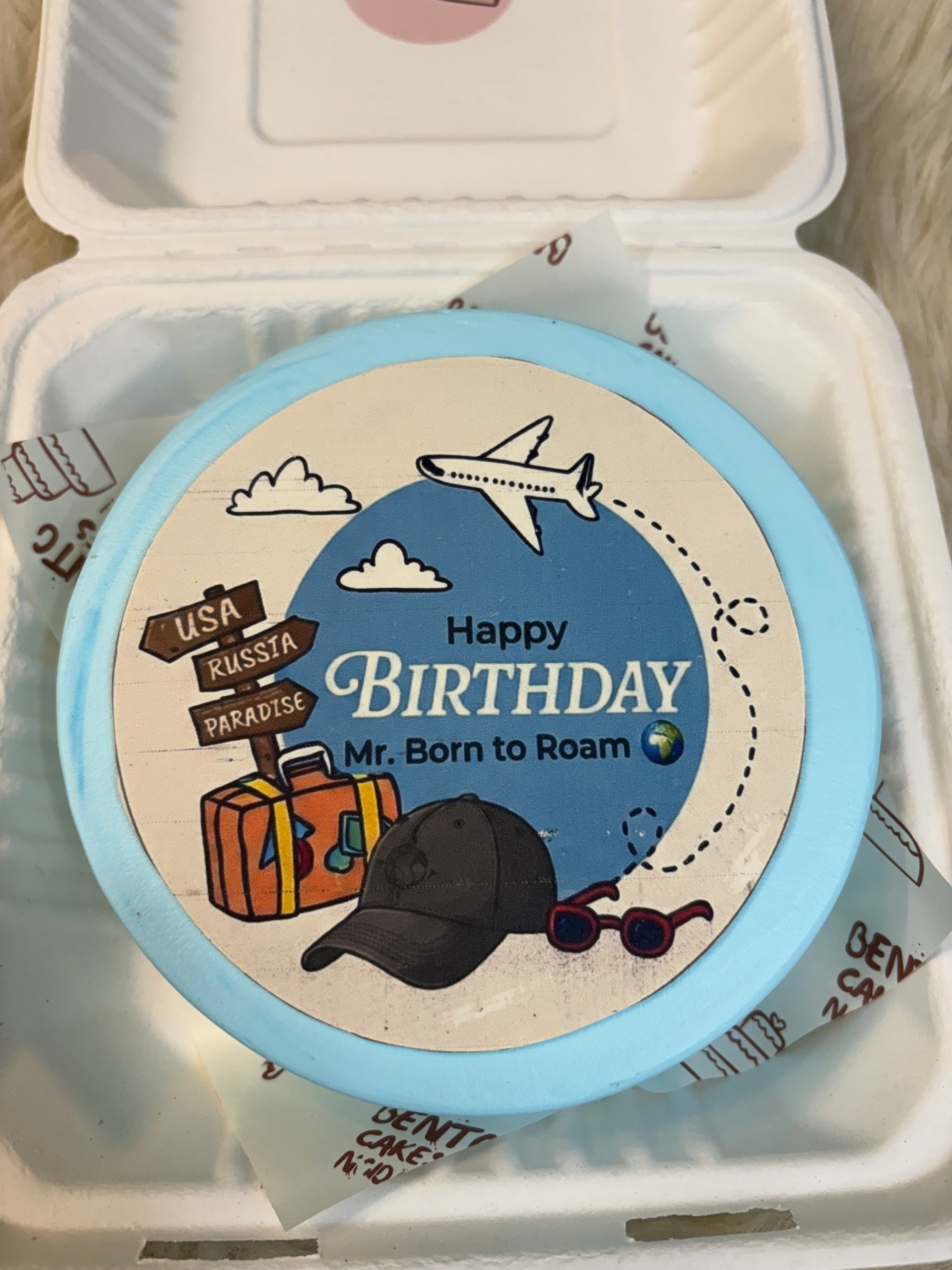 Travel Bento Cake – Born to Roam Birthday Special
