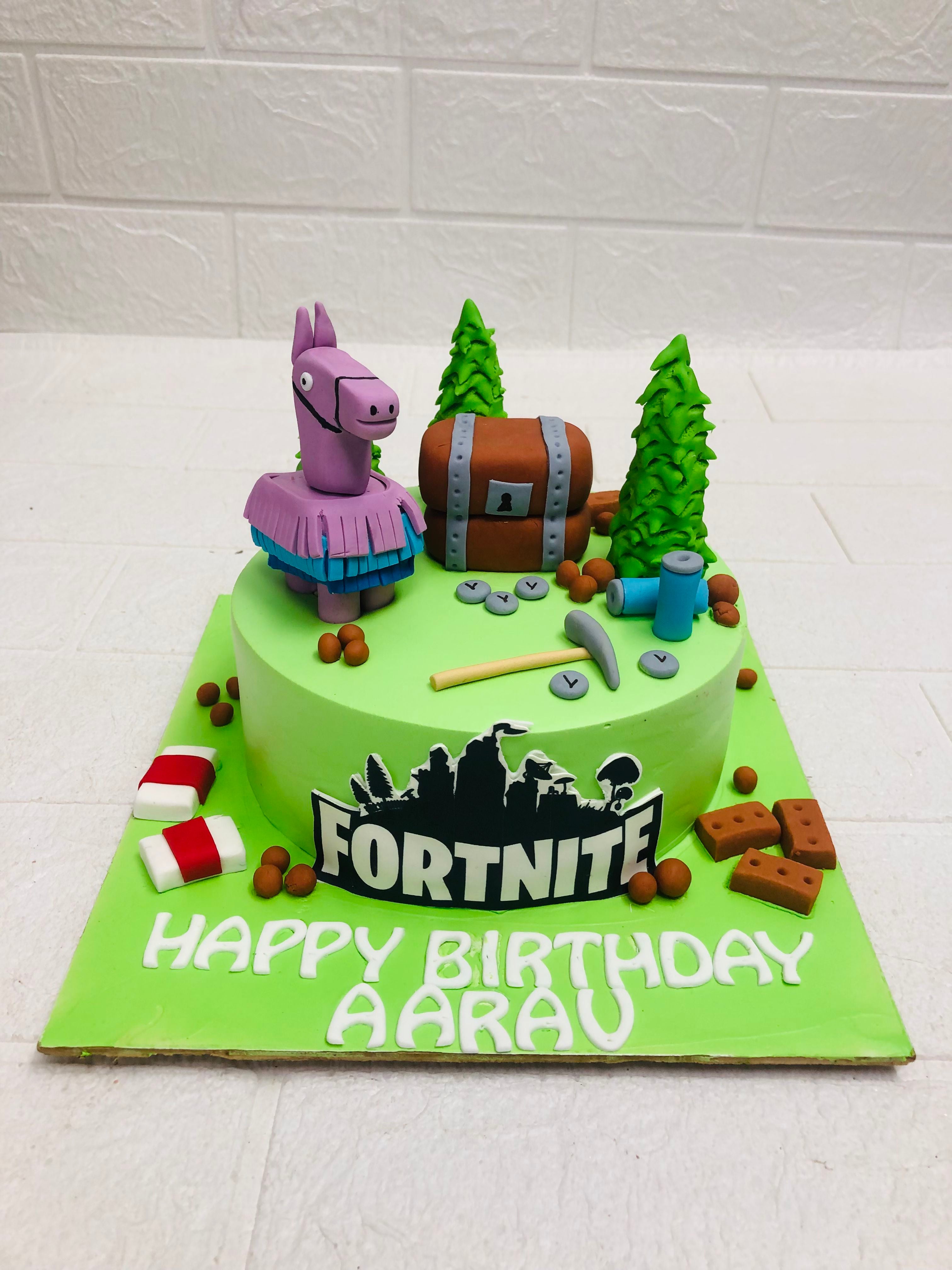 Fortnite Birthday Cake