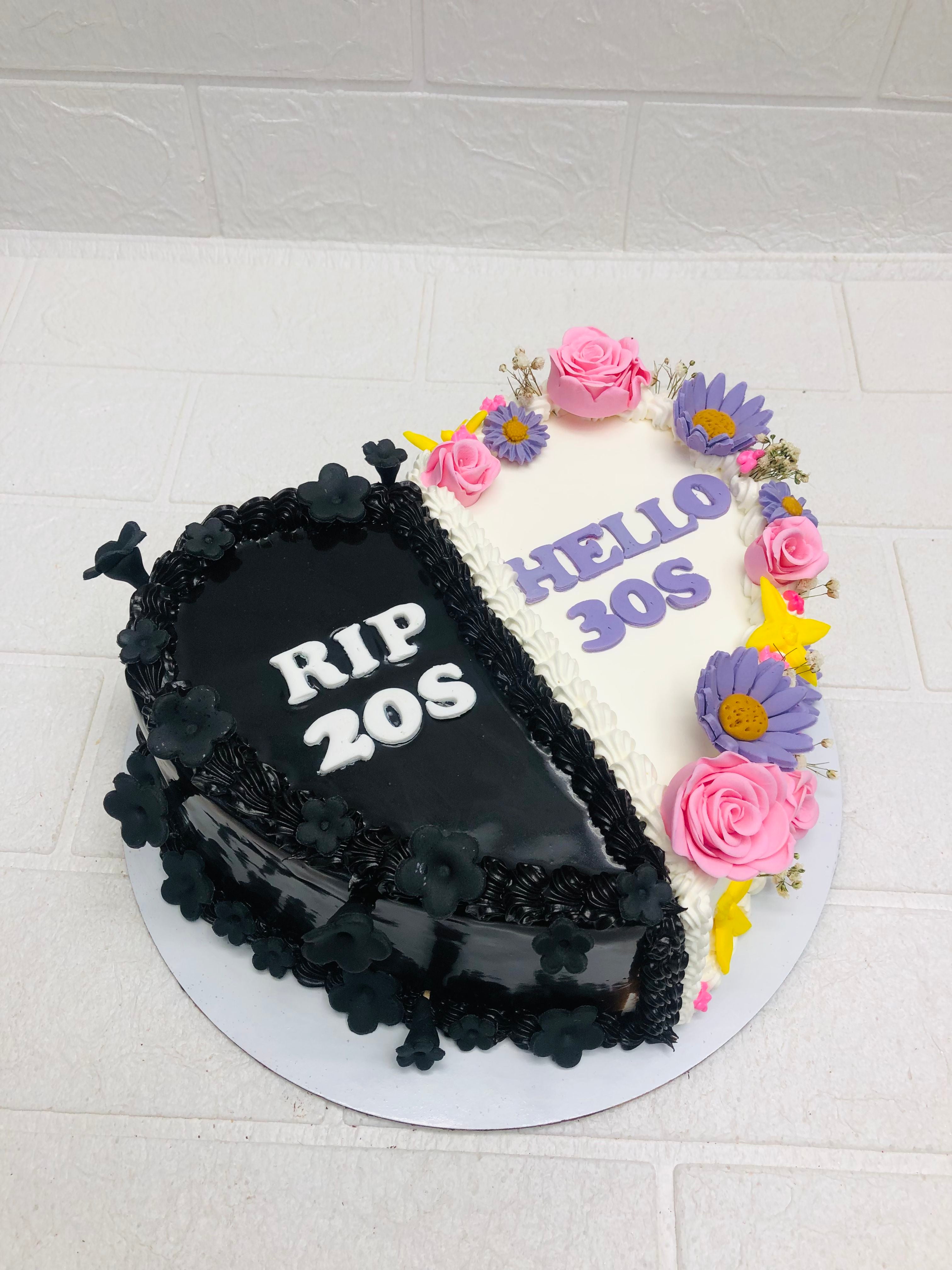 Heart-Shaped Birthday Cake