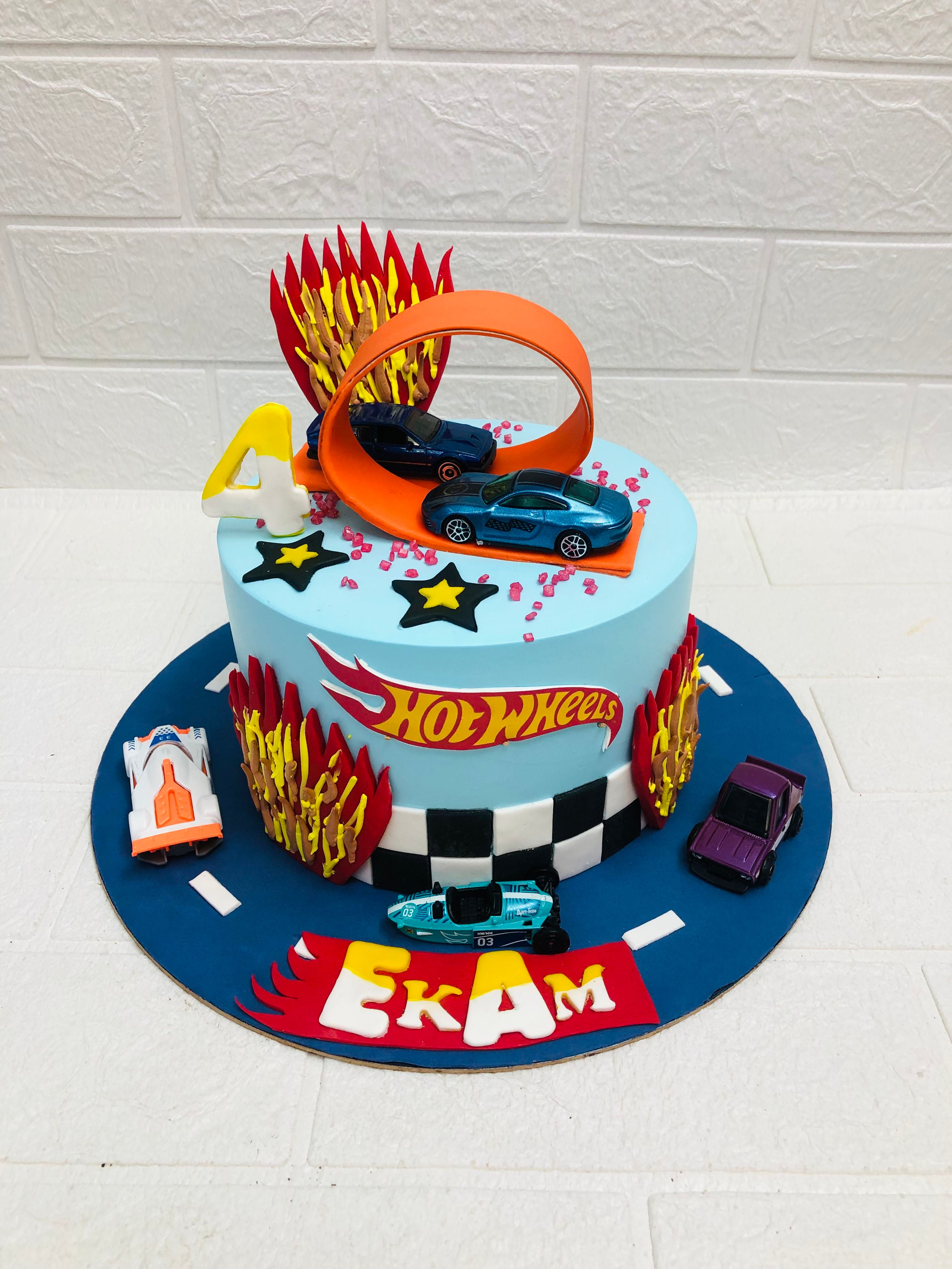 Hot Wheels Birthday Cake