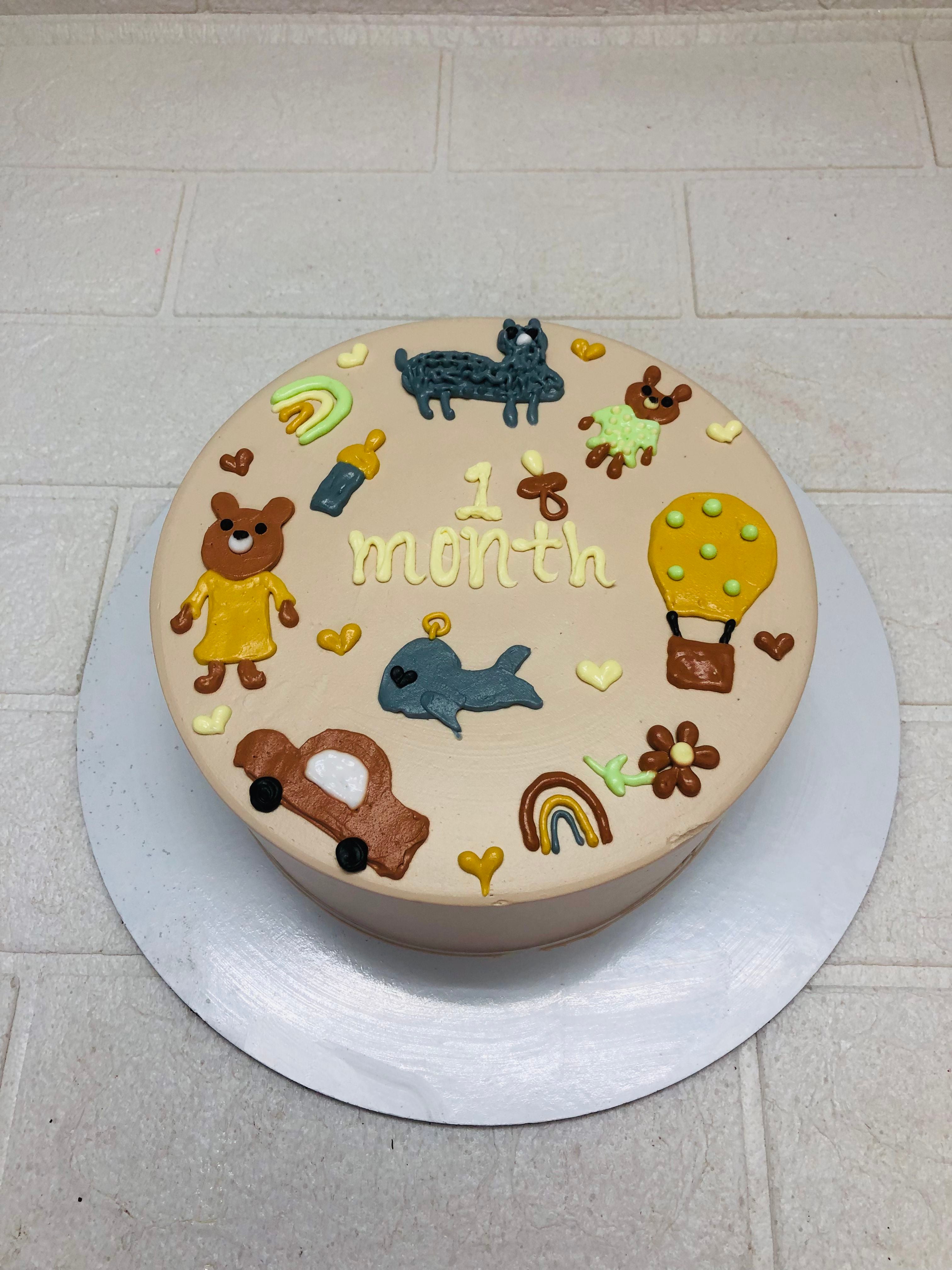 1 Month Baby Celebration Cake