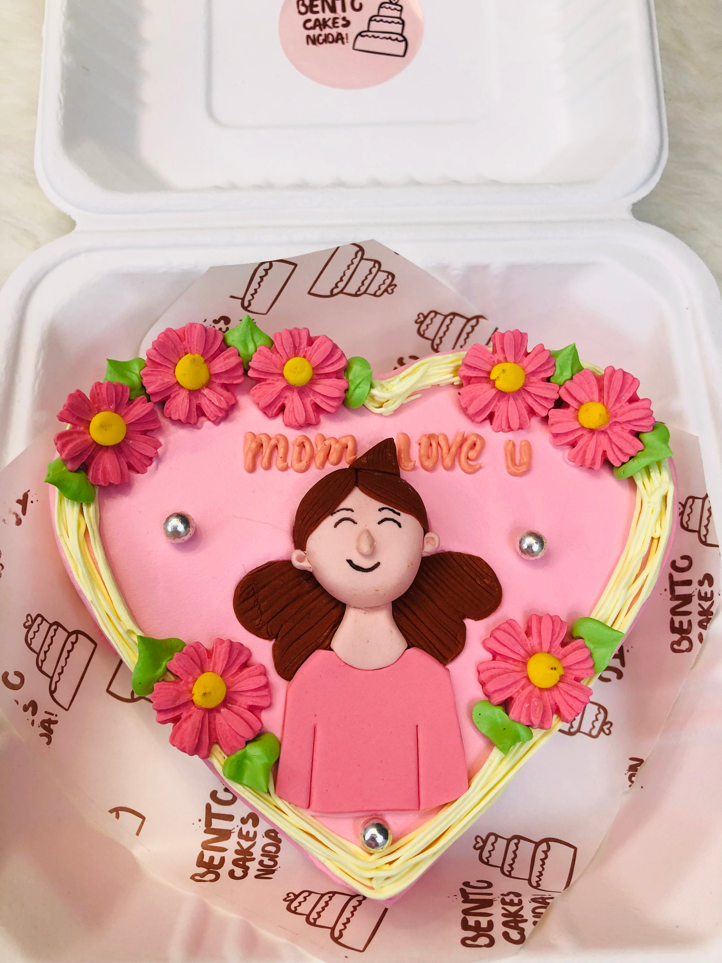 Heart-Shaped Bento Cake