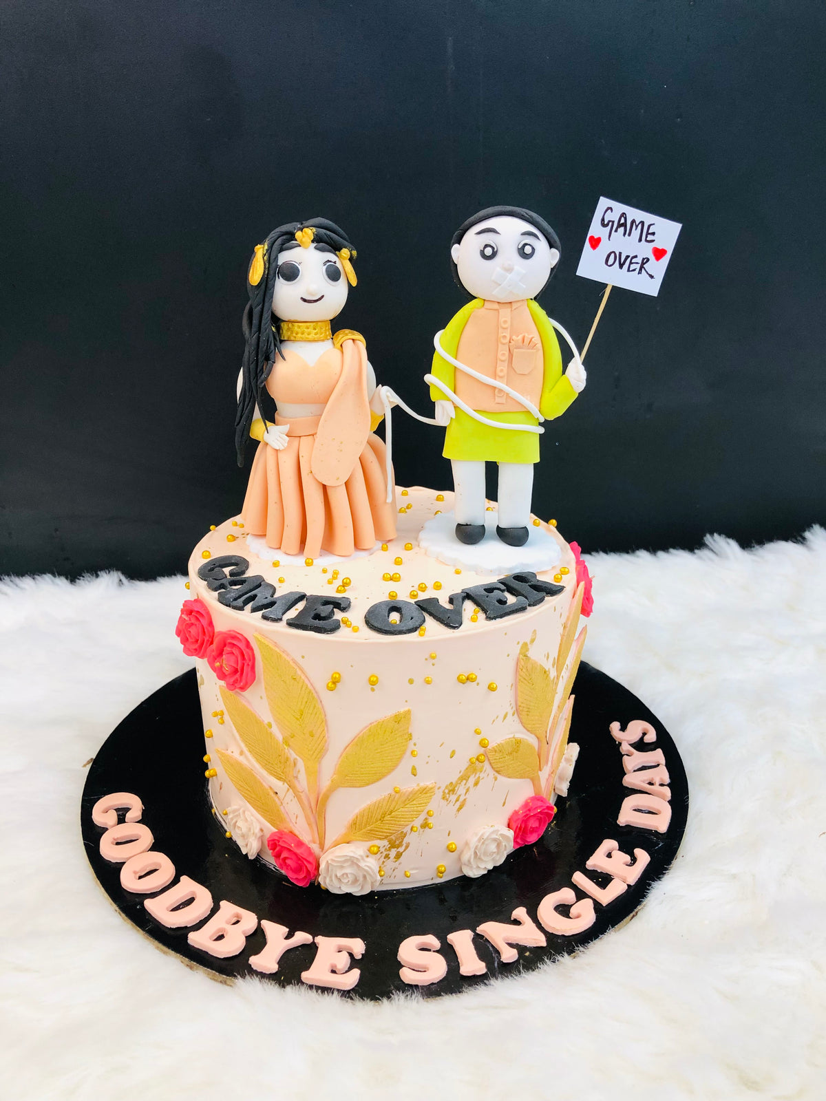 Funny Engagement Cake