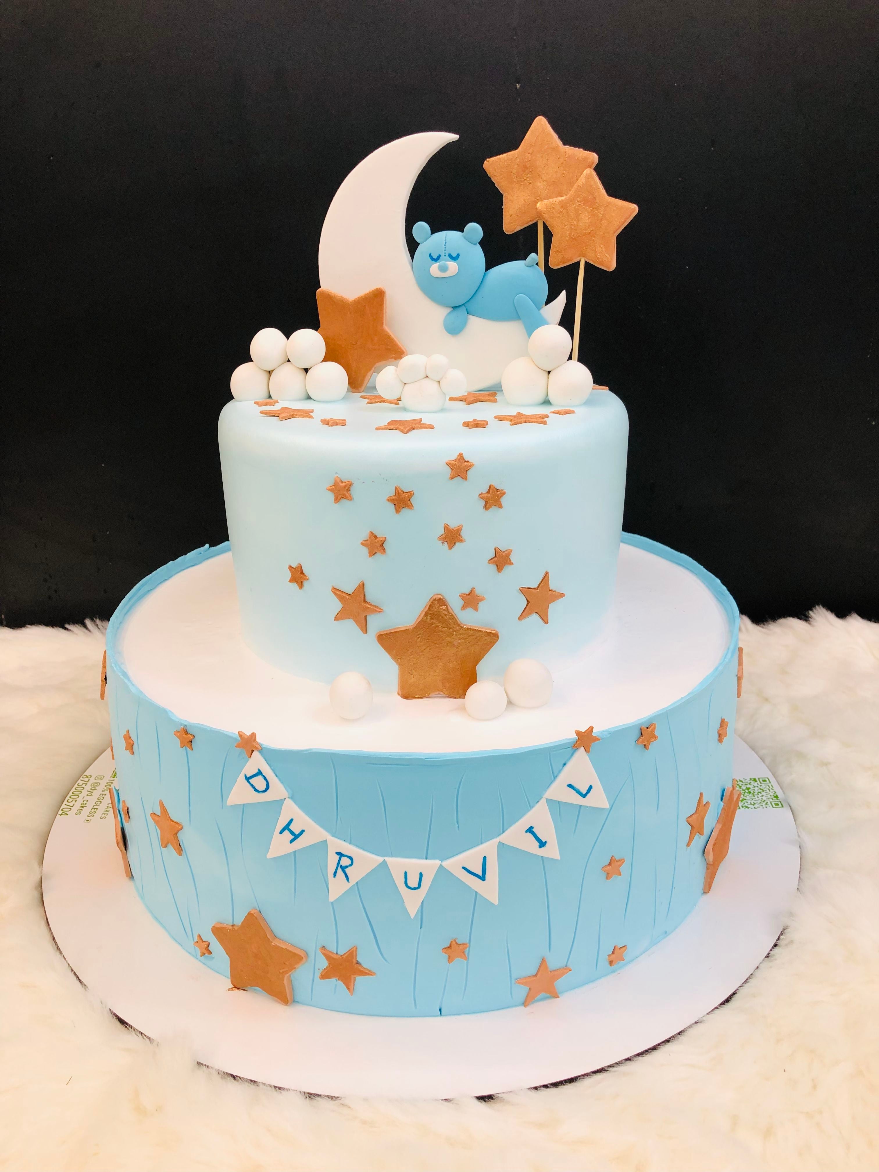 Moon & Bear Celebration Cake